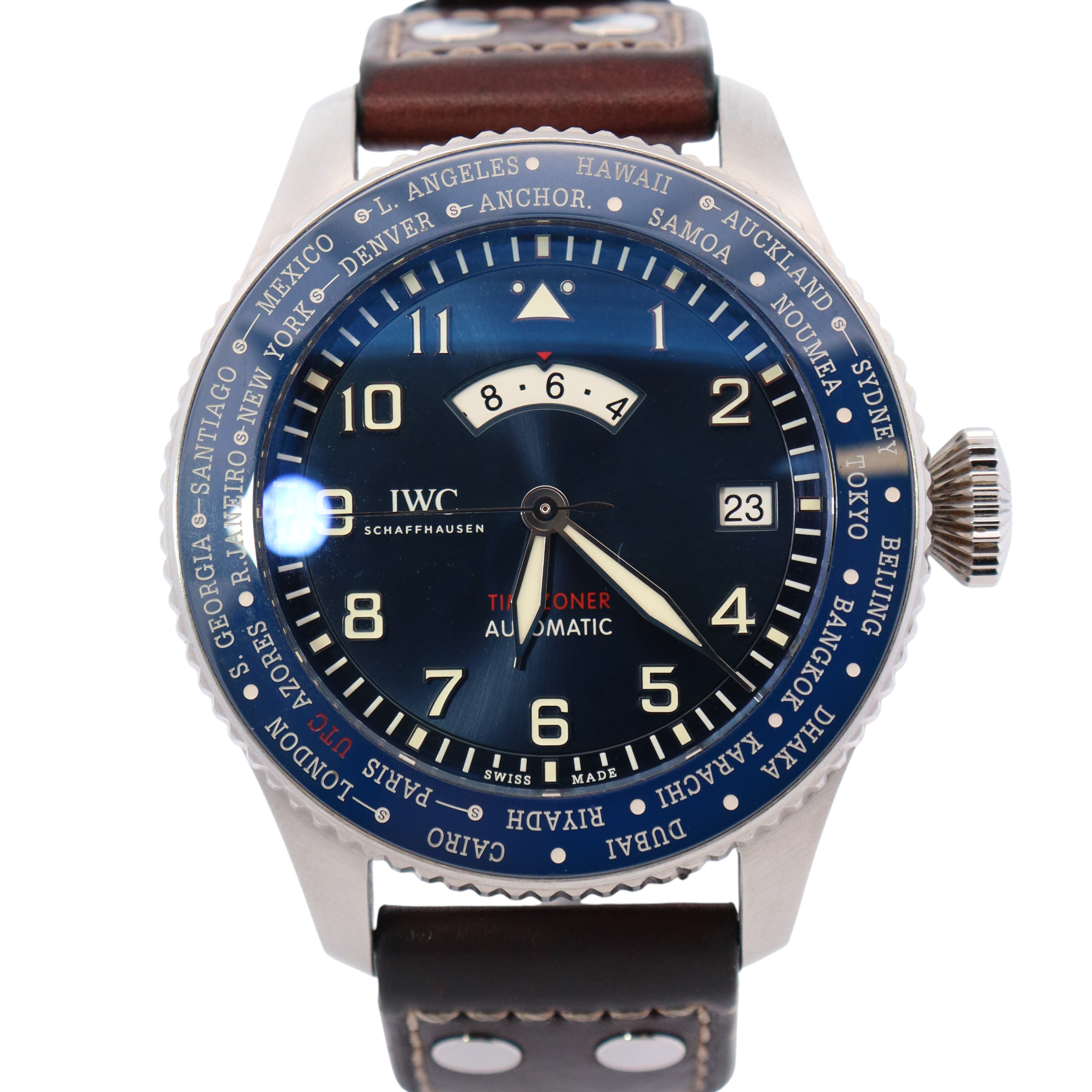 IWC Pilots 46mm Blue Dial Watch Ref# IW395503 - Happy Jewelers Fine Jewelry Lifetime Warranty