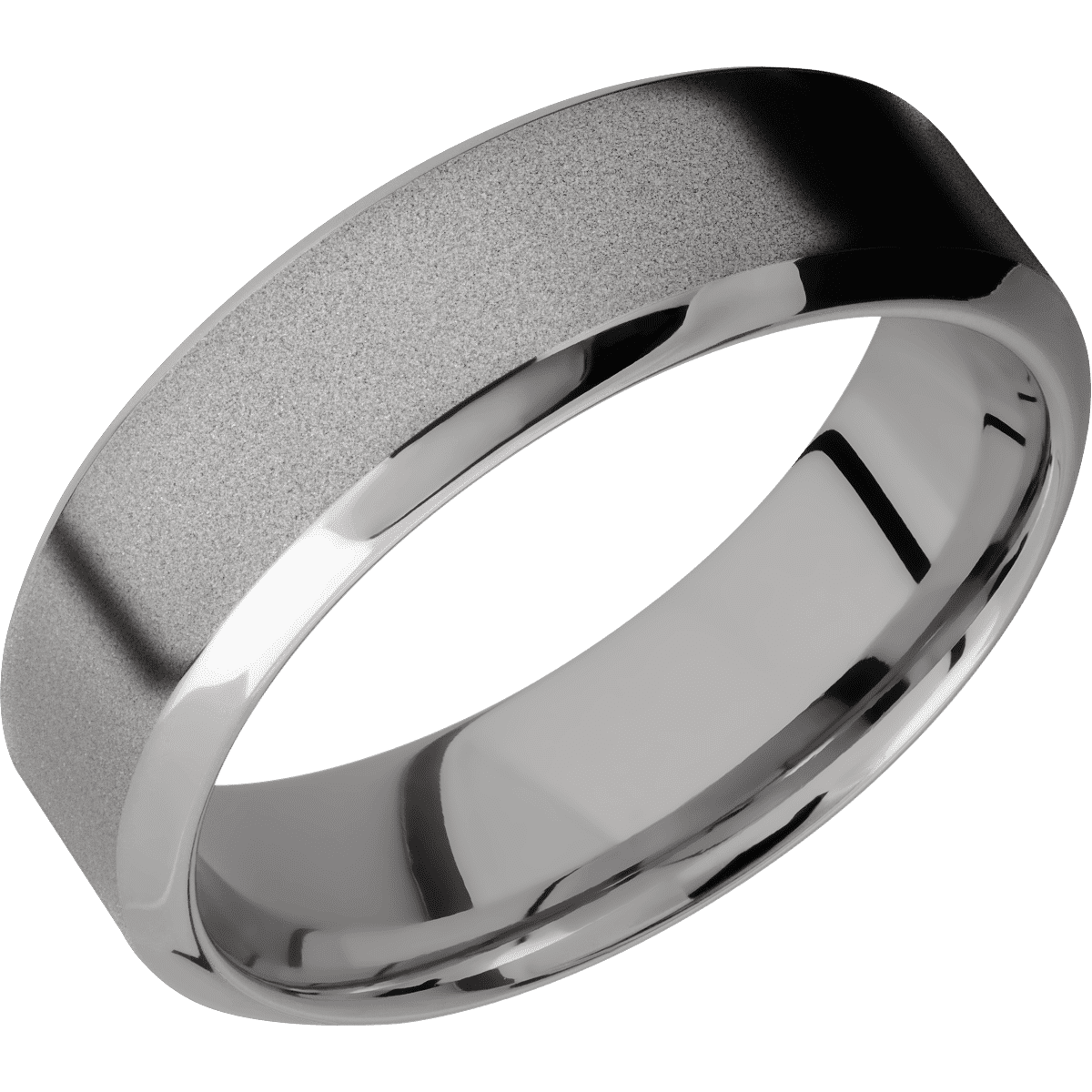 Titanium + Sand , Polish Finish - Happy Jewelers Fine Jewelry Lifetime Warranty