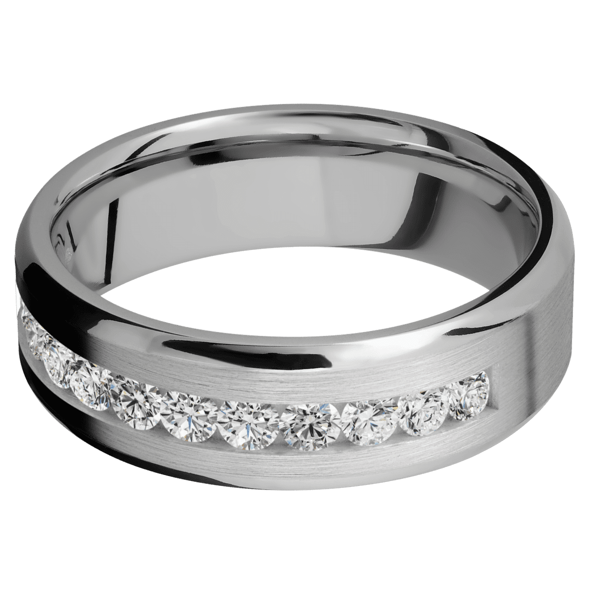 Titanium + Satin , Polish Finish - Happy Jewelers Fine Jewelry Lifetime Warranty