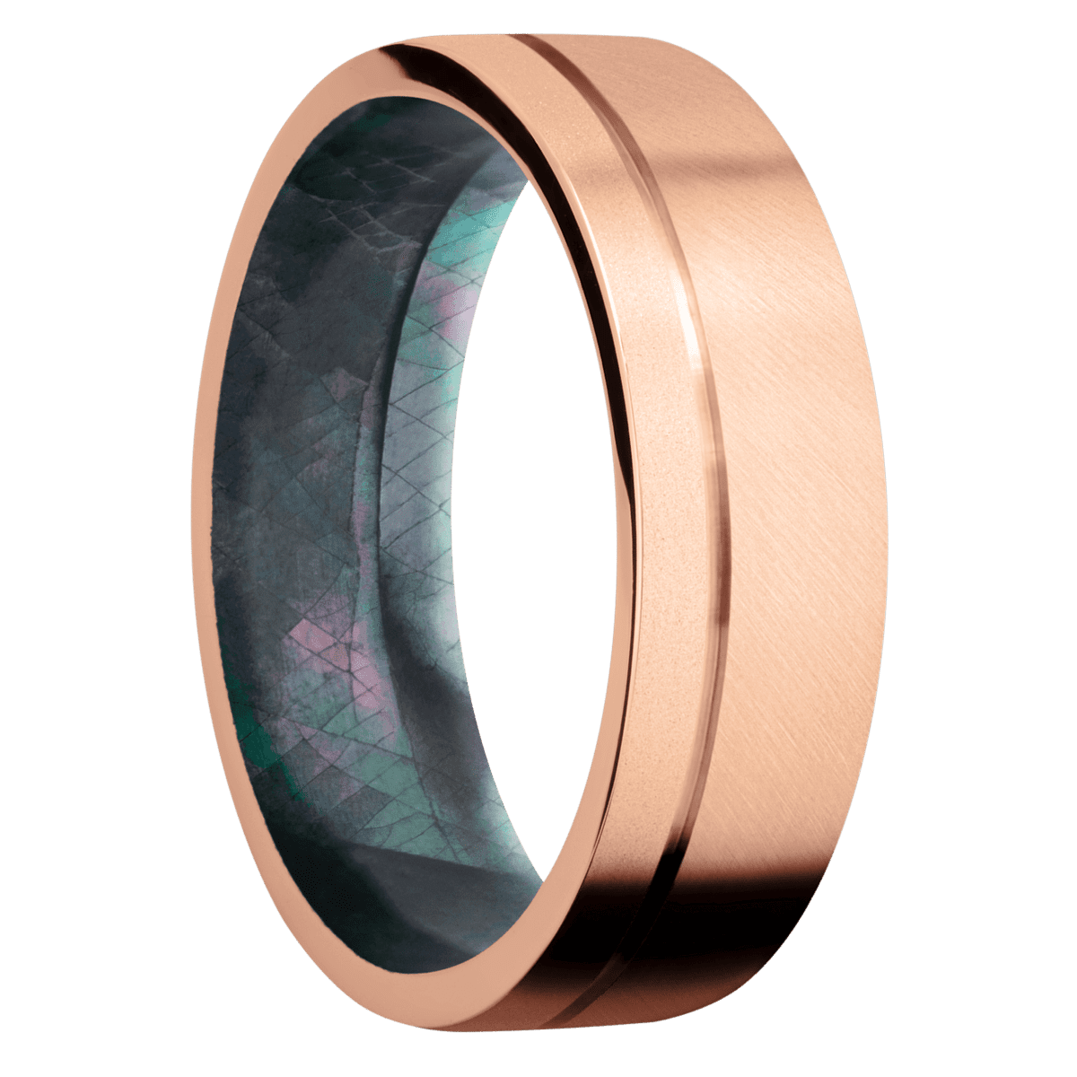 14K Rose Gold + Anglesatin , Bead Finish + Black Mother of Pearl - Happy Jewelers Fine Jewelry Lifetime Warranty