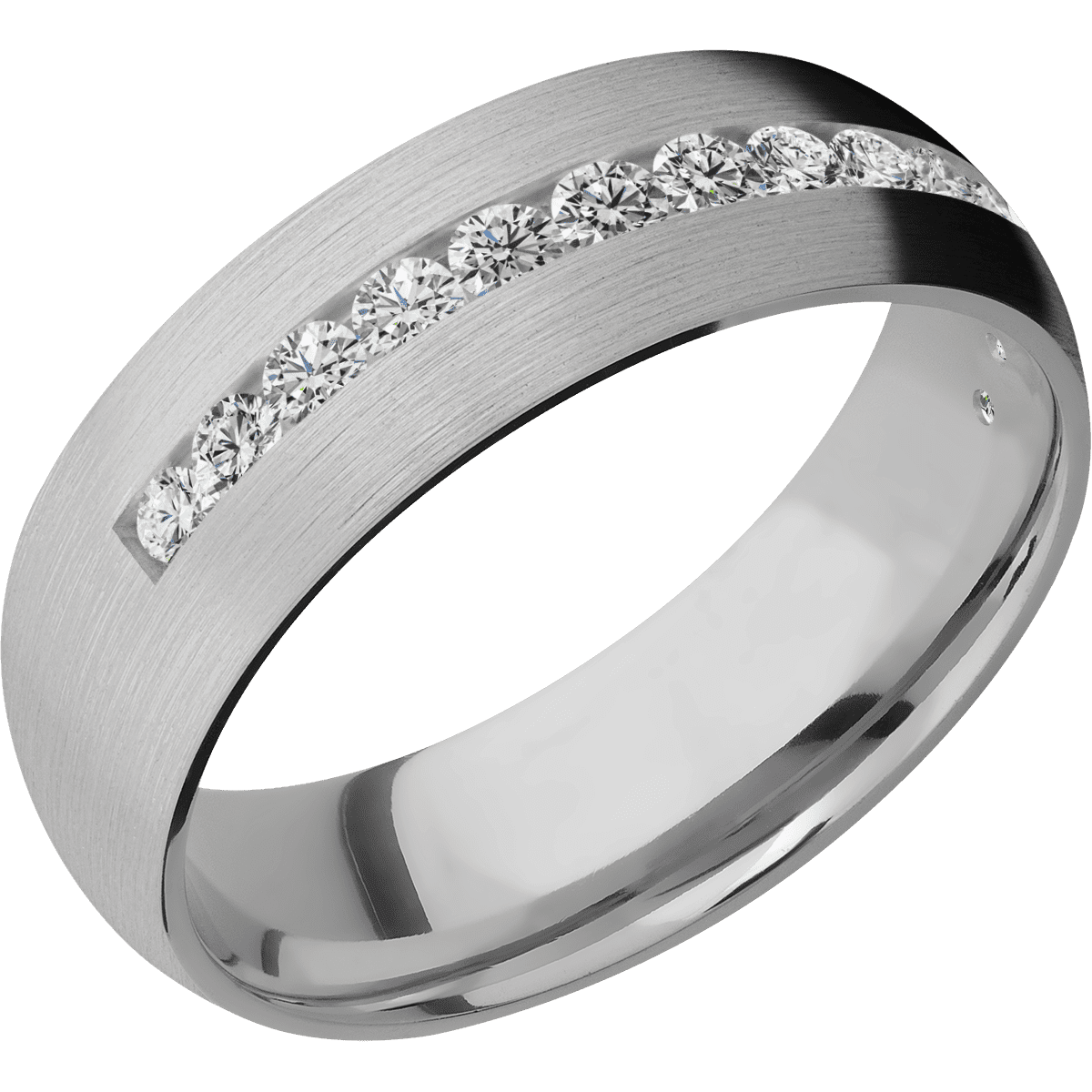 Titanium + Satin Finish - Happy Jewelers Fine Jewelry Lifetime Warranty