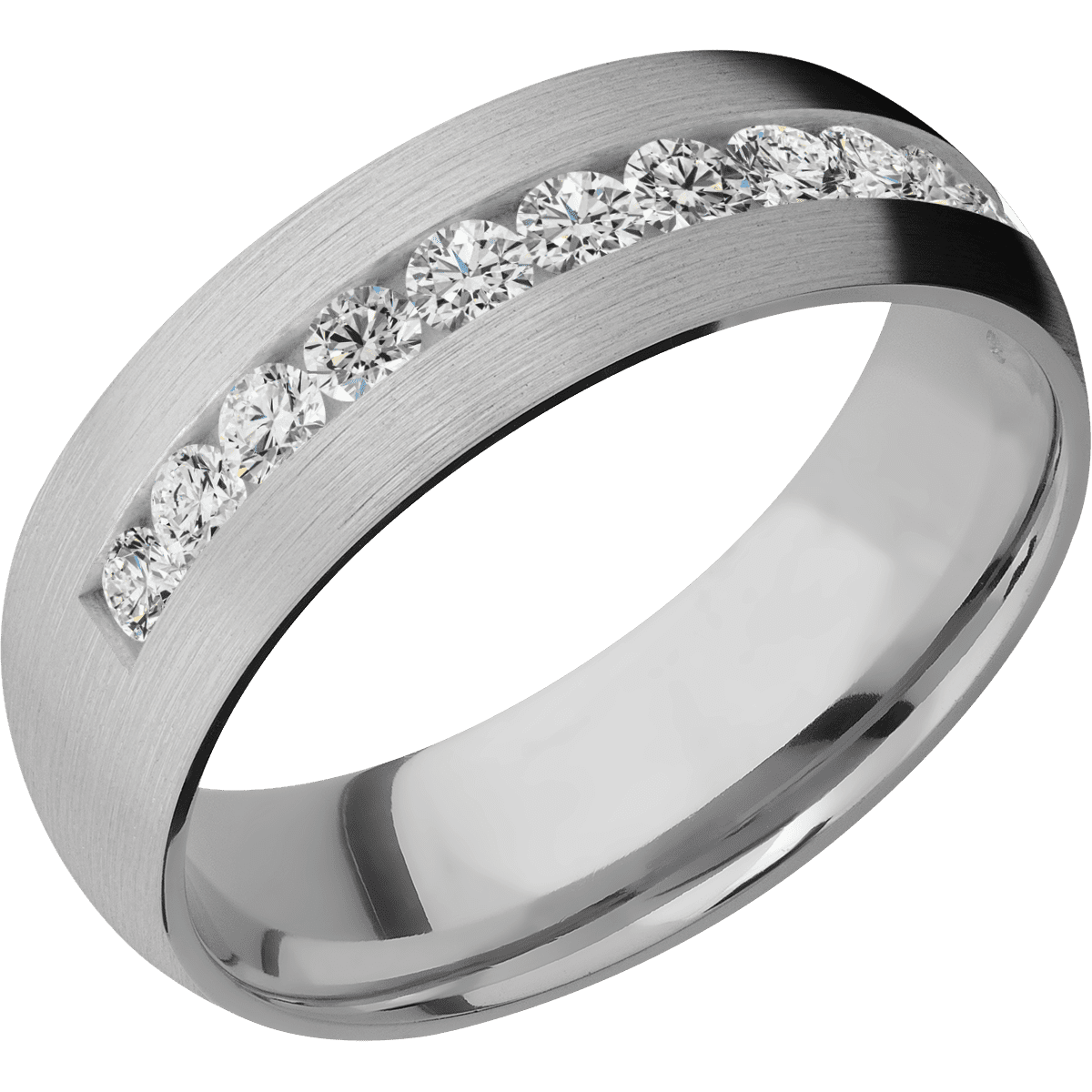 Titanium + Satin Finish - Happy Jewelers Fine Jewelry Lifetime Warranty