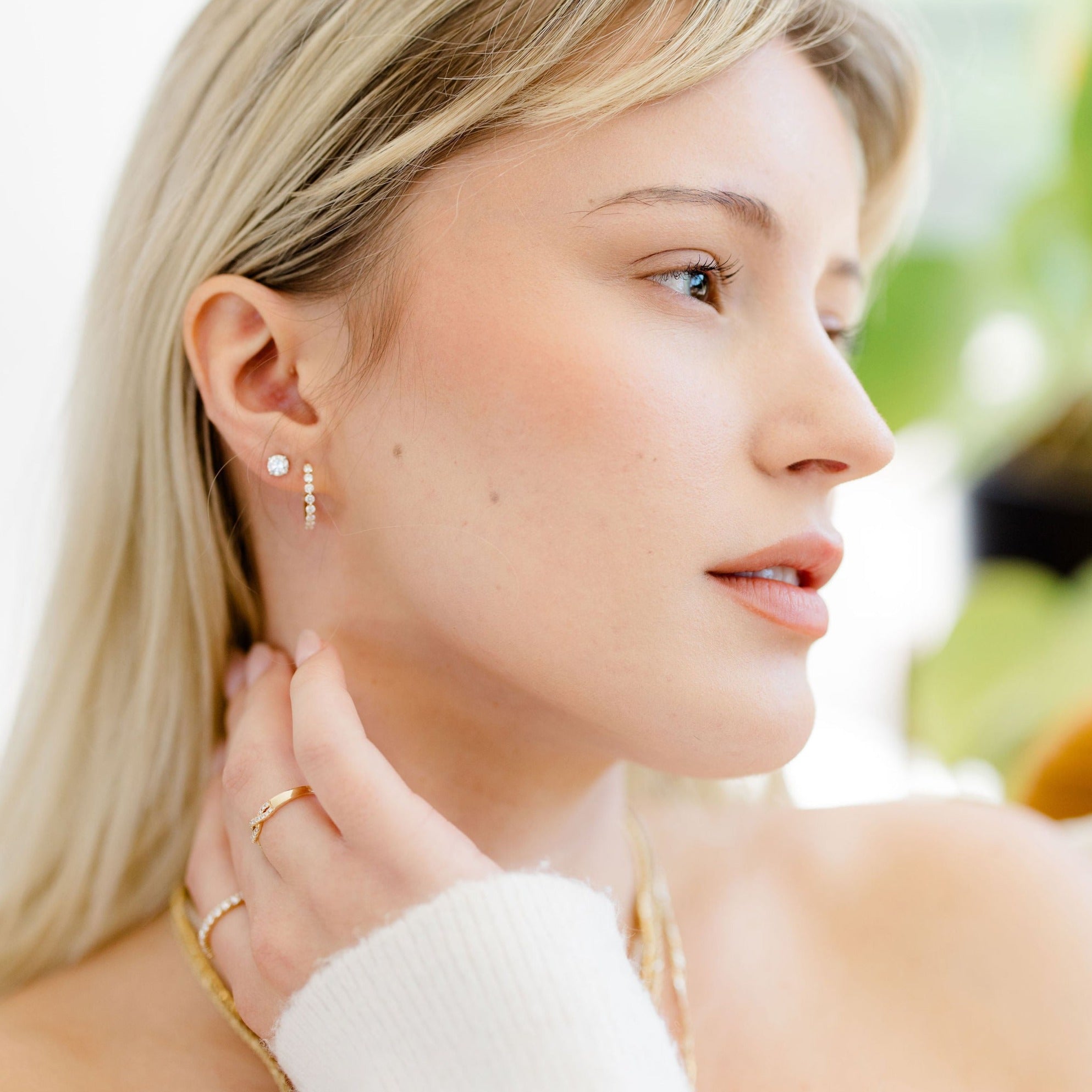 Lab Created Classic Diamond Stud Earrings - Happy Jewelers Fine Jewelry Lifetime Warranty