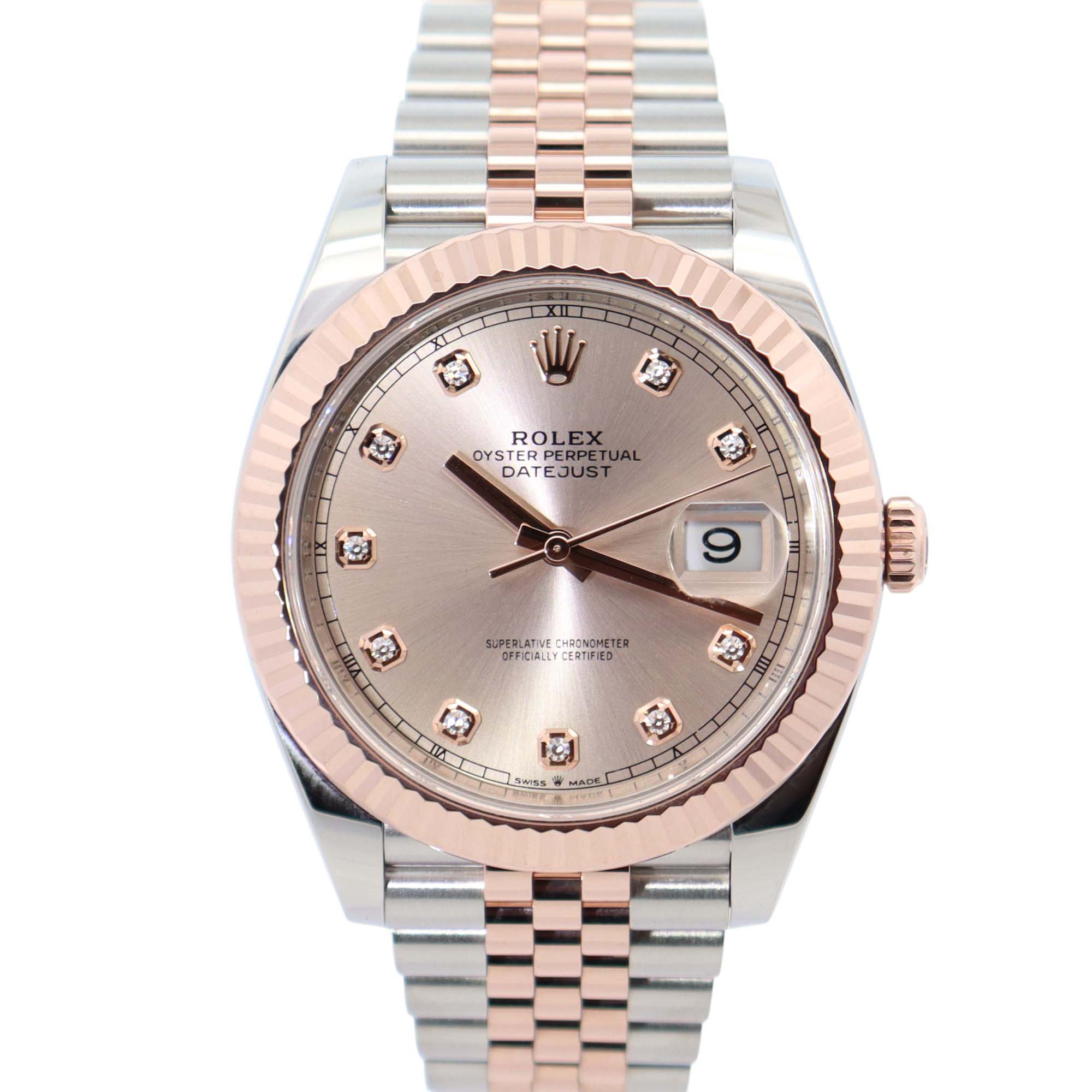 Rolex Datejust 41mm Pink Dial Watch Ref# 126331 - Happy Jewelers Fine Jewelry Lifetime Warranty