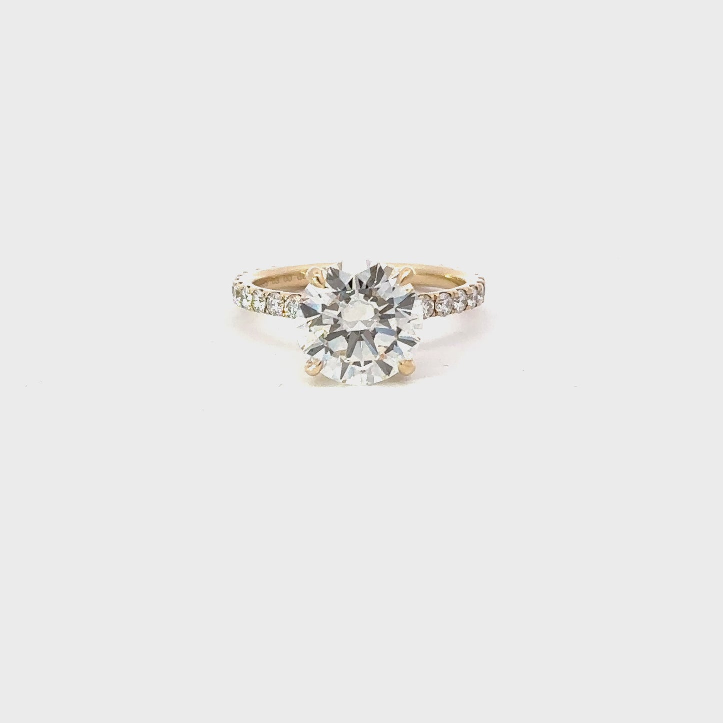 Load and play video in Gallery viewer, 3 Round Lab Grown Diamond Engagement Rings | Engagement Ring Wednesday
