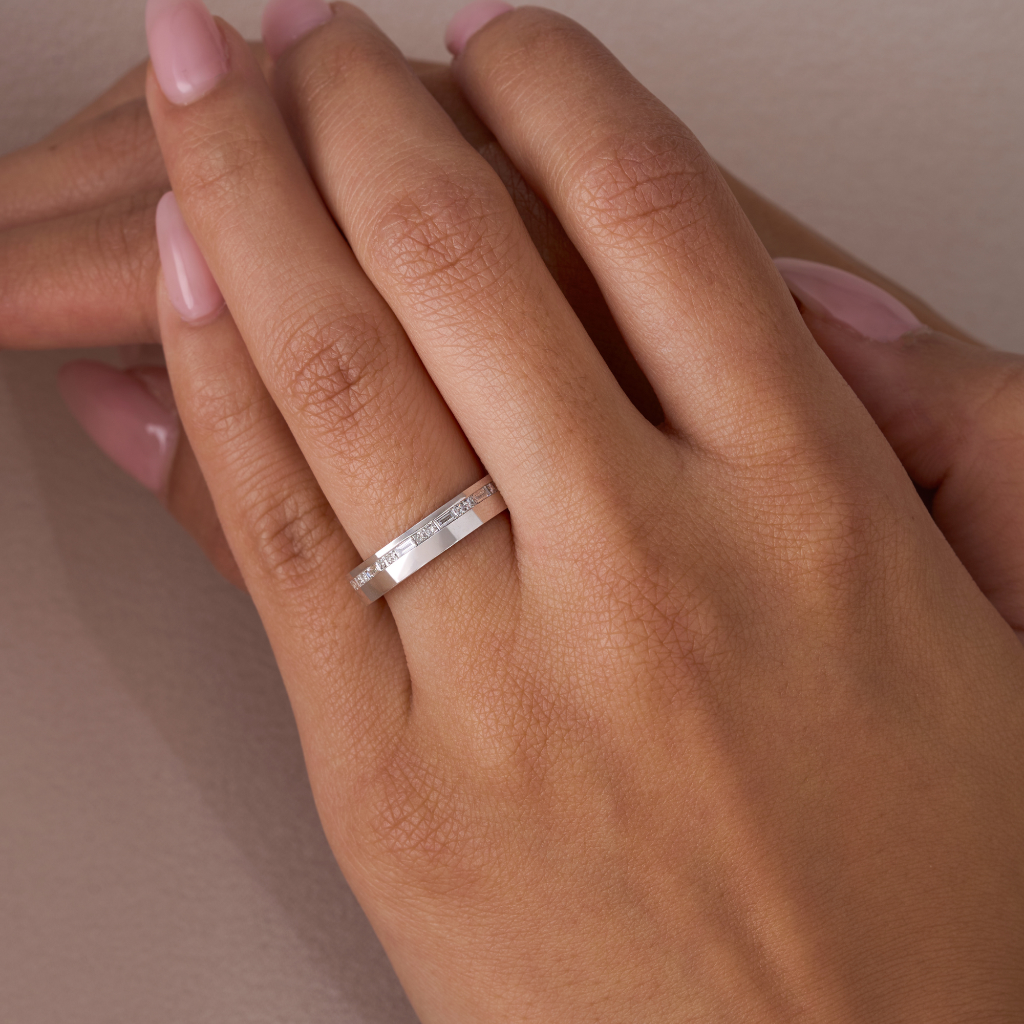 Mixed Diamond Band - Happy Jewelers Fine Jewelry Lifetime Warranty