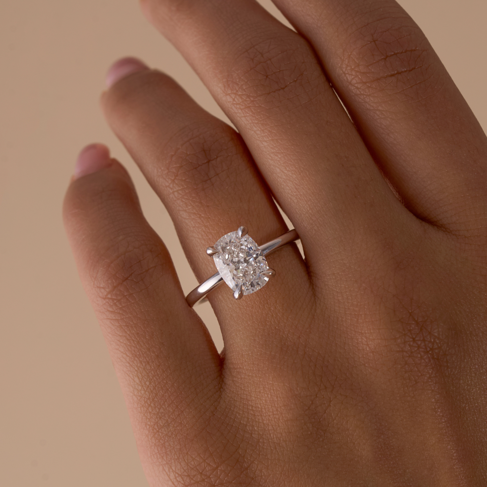 2.03 Cushion Lab Diamond Engagement Ring - Happy Jewelers Fine Jewelry Lifetime Warranty