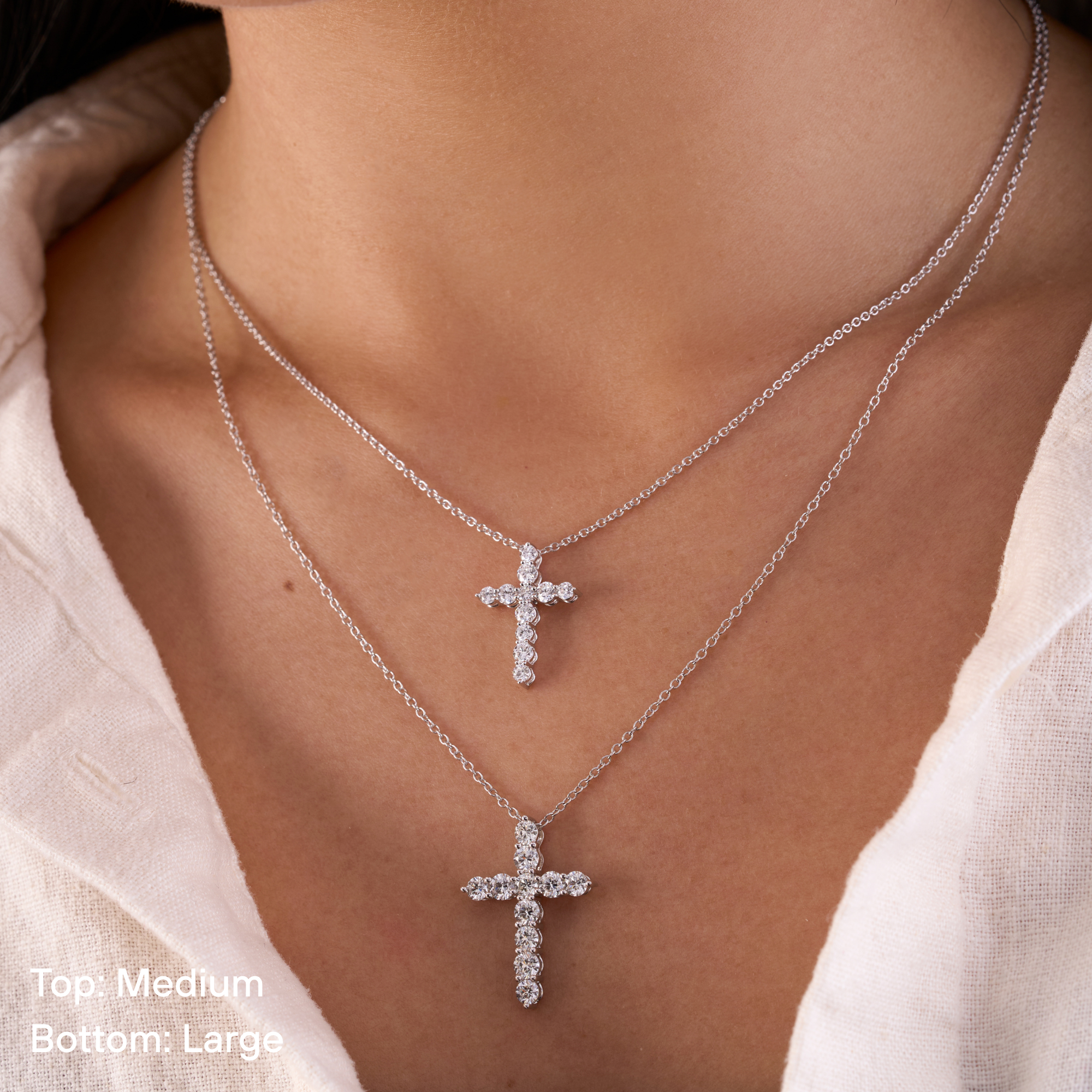 Classic Diamond Cross Necklace - Happy Jewelers Fine Jewelry Lifetime Warranty