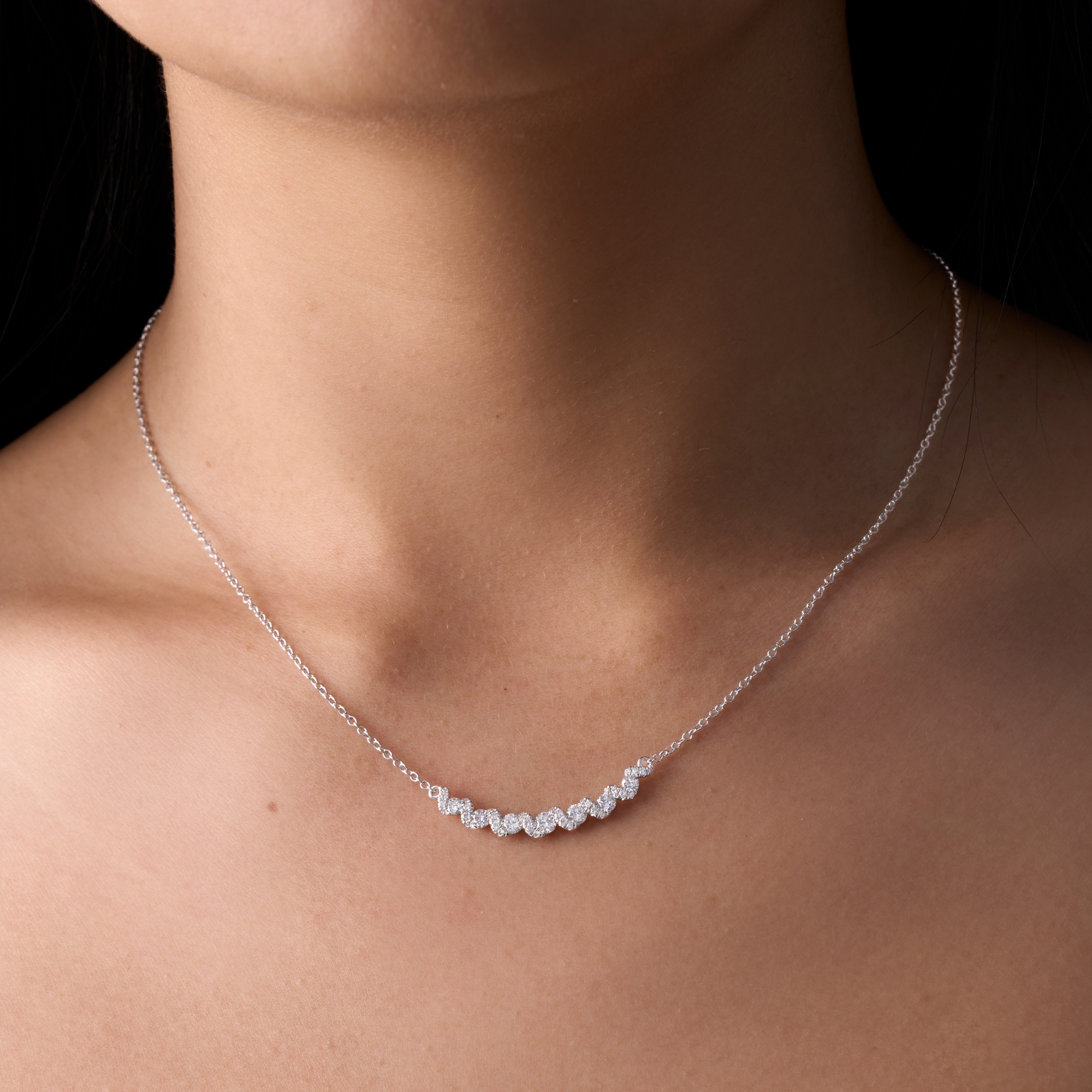 Lab Diamond Twist Necklace
