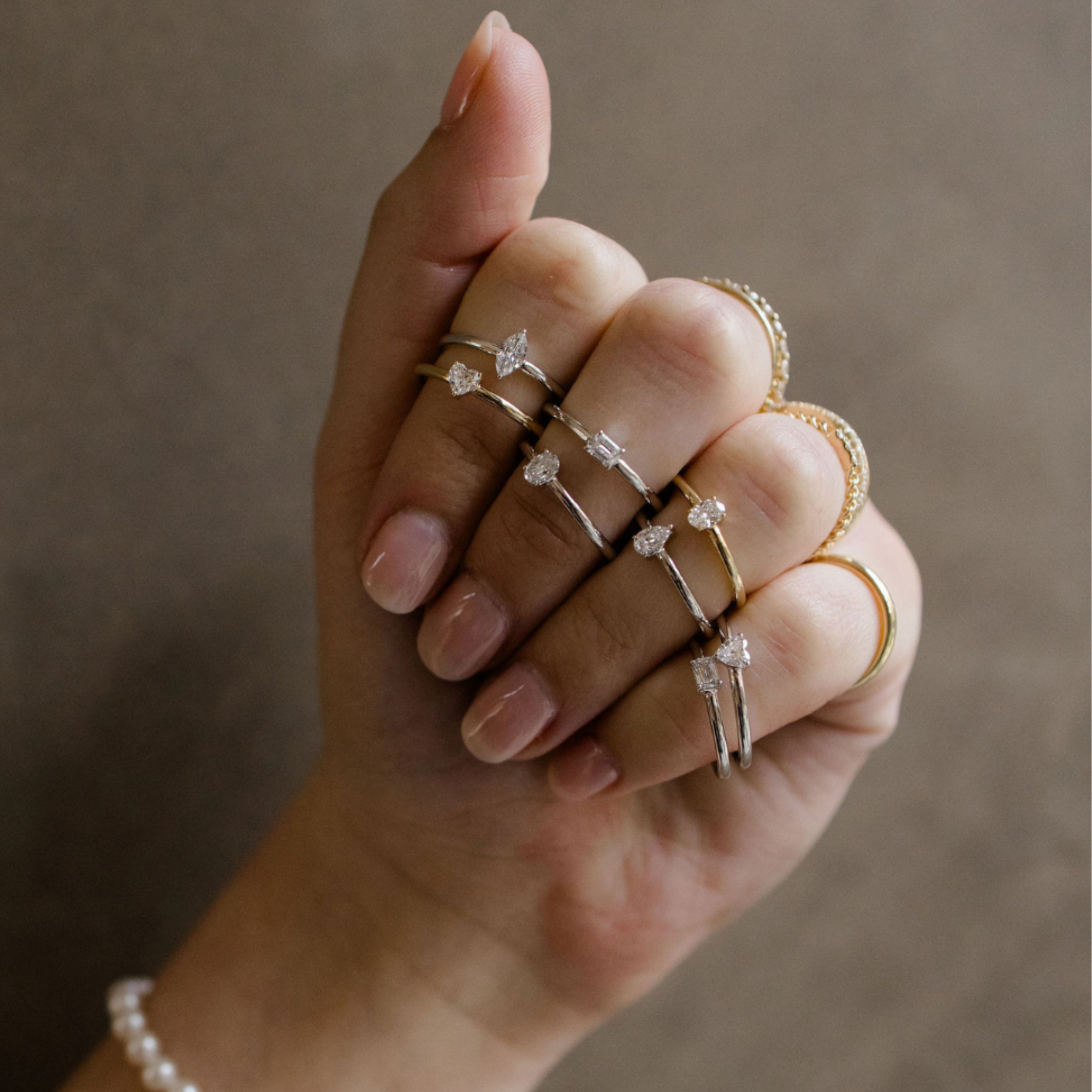 Petite Lab Diamond Solitaire Promise Ring - Happy Jewelers Fine Jewelry Lifetime Warranty