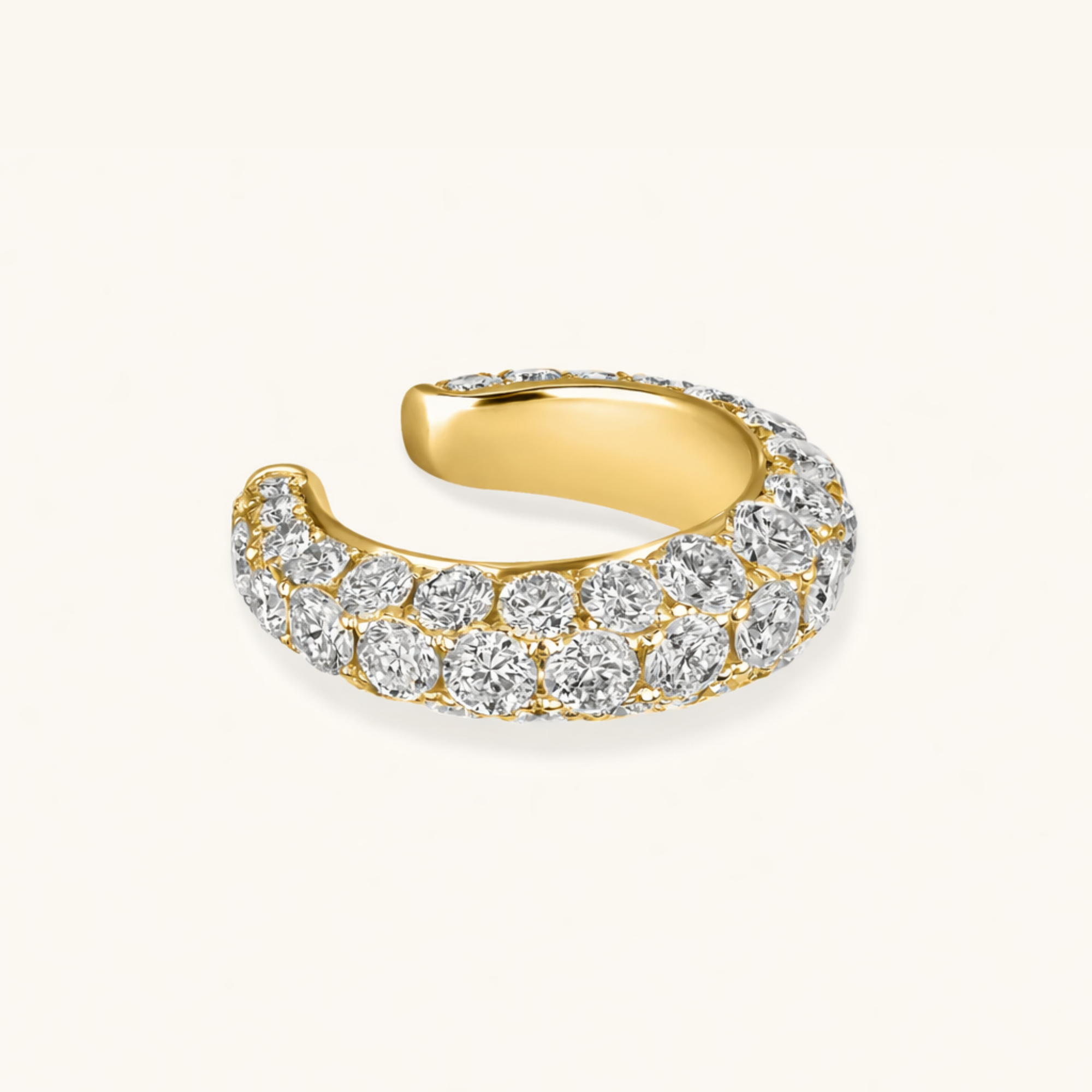 Pave Diamond Ear Cuff - Happy Jewelers Fine Jewelry Lifetime Warranty