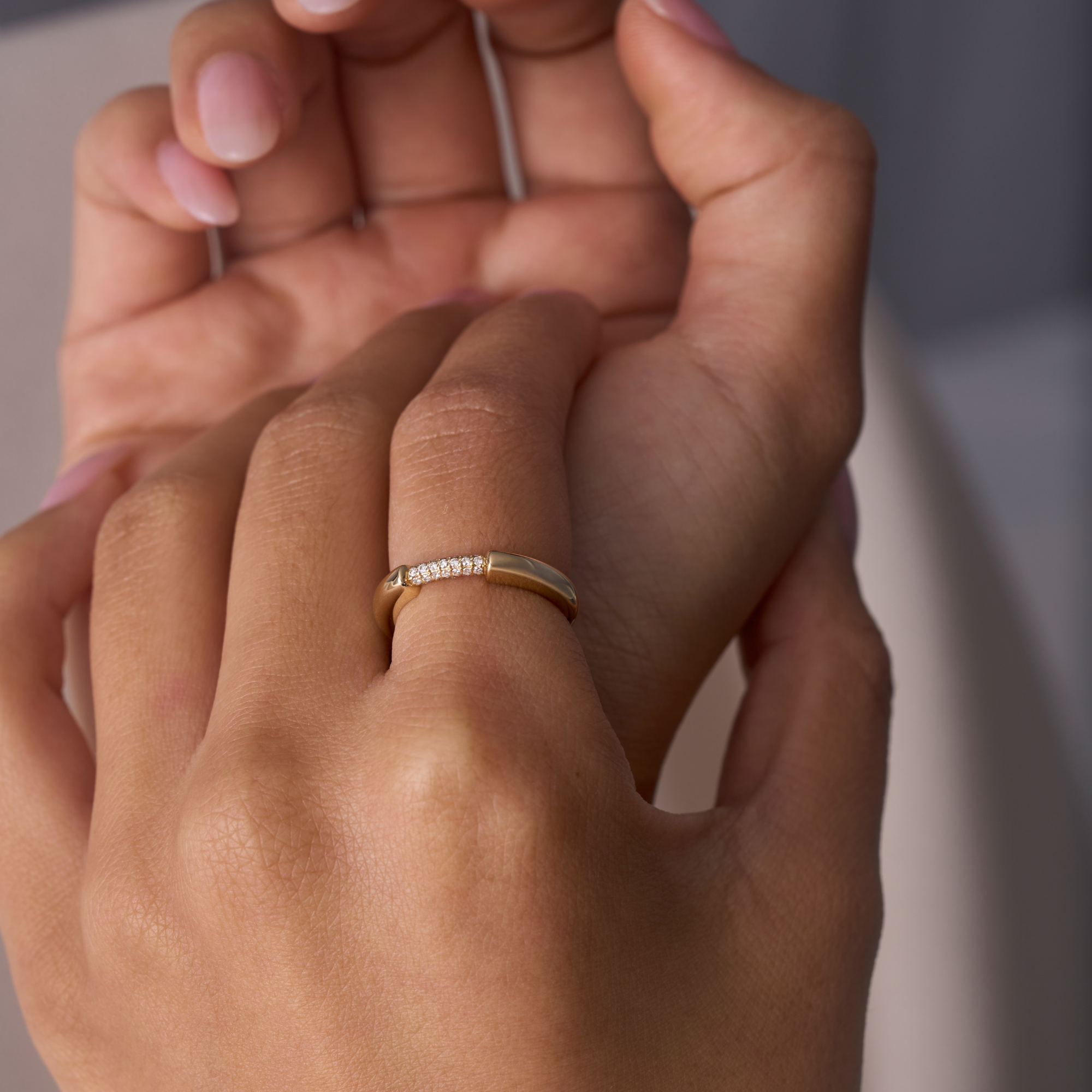 Connection Diamond Pave Ring - Happy Jewelers Fine Jewelry Lifetime Warranty