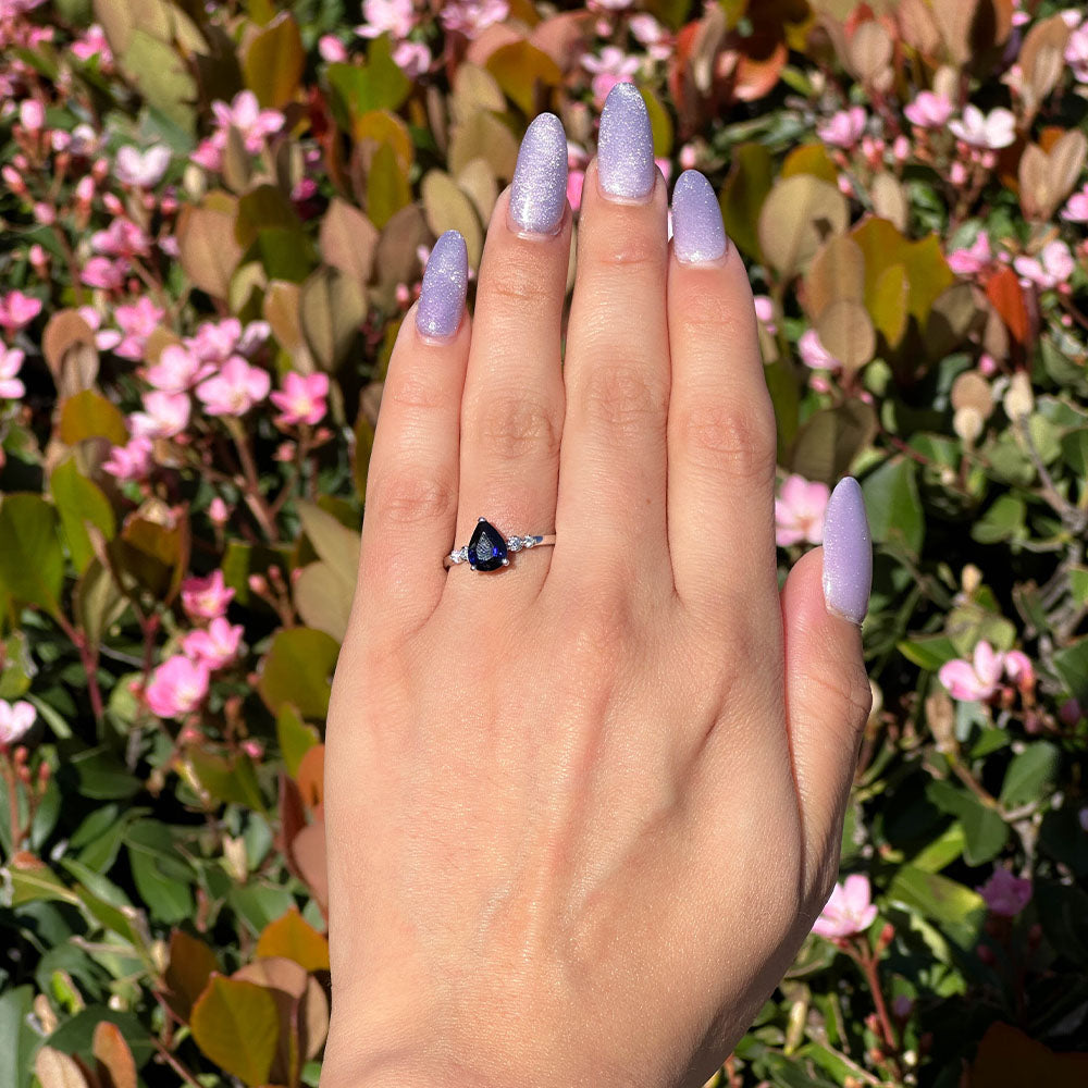 Pear Sapphire Ring - Happy Jewelers Fine Jewelry Lifetime Warranty