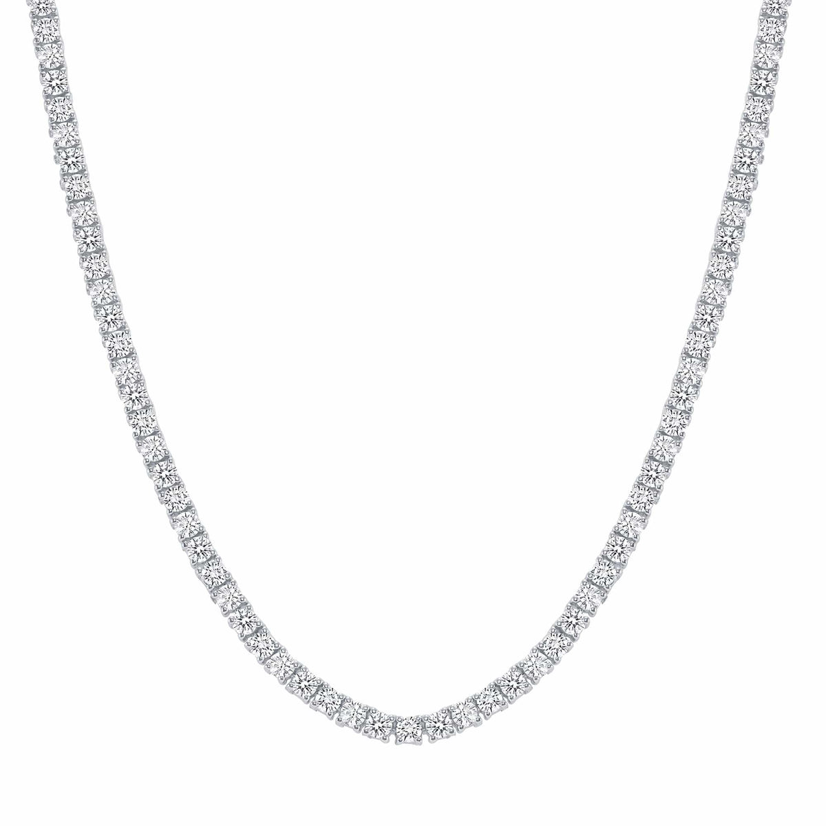 Natural Diamond Tennis Necklace Happy Jewelers