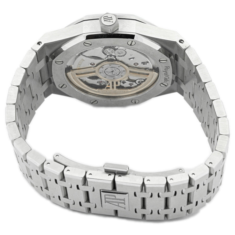 Audemars Piguet Men's Royal Oak Stainless Steel 41mm Blue "Grande Tapisserie" Stick Dial Watch Reference #: 15500ST.OO.1220ST.01 - Happy Jewelers Fine Jewelry Lifetime Warranty