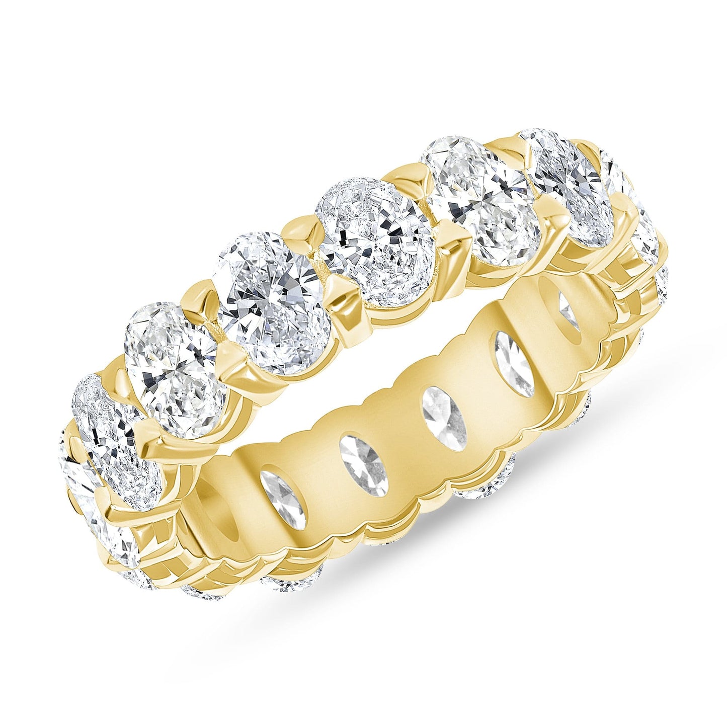 Oval Diamond Eternity Band w/ .50 Stones - Happy Jewelers Fine Jewelry Lifetime Warranty