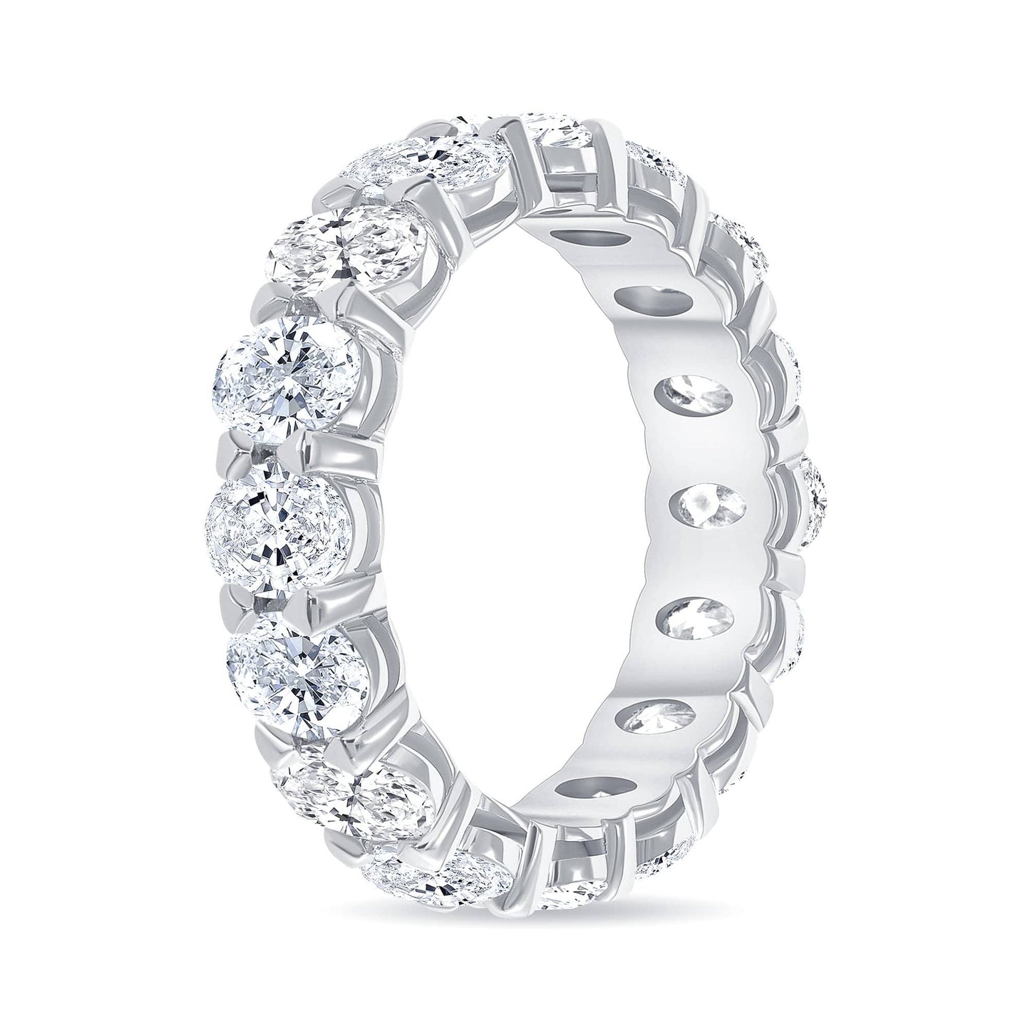 Oval Diamond Eternity Band w/ .50 Stones - Happy Jewelers Fine Jewelry Lifetime Warranty
