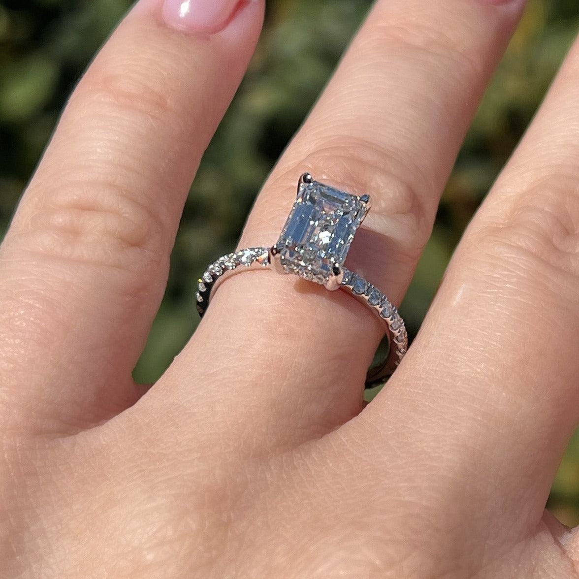 Engagement Ring Wednesday | 2.01 Emerald Lab Created Diamond - Happy Jewelers Fine Jewelry Lifetime Warranty