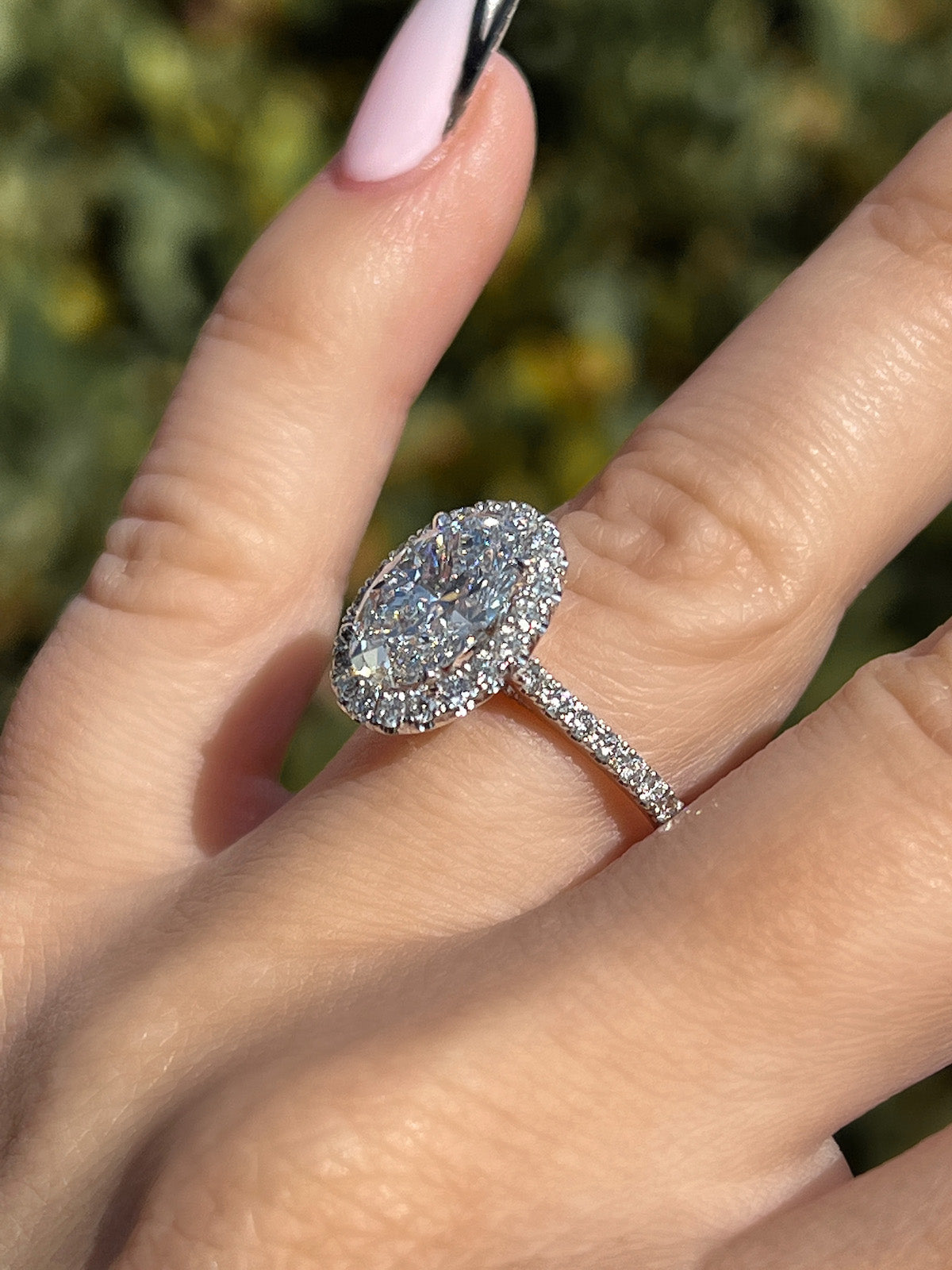 Engagement Ring Wednesday | 2.57 Oval Cut Lab Created Diamond Engagement Ring - Happy Jewelers Fine Jewelry Lifetime Warranty
