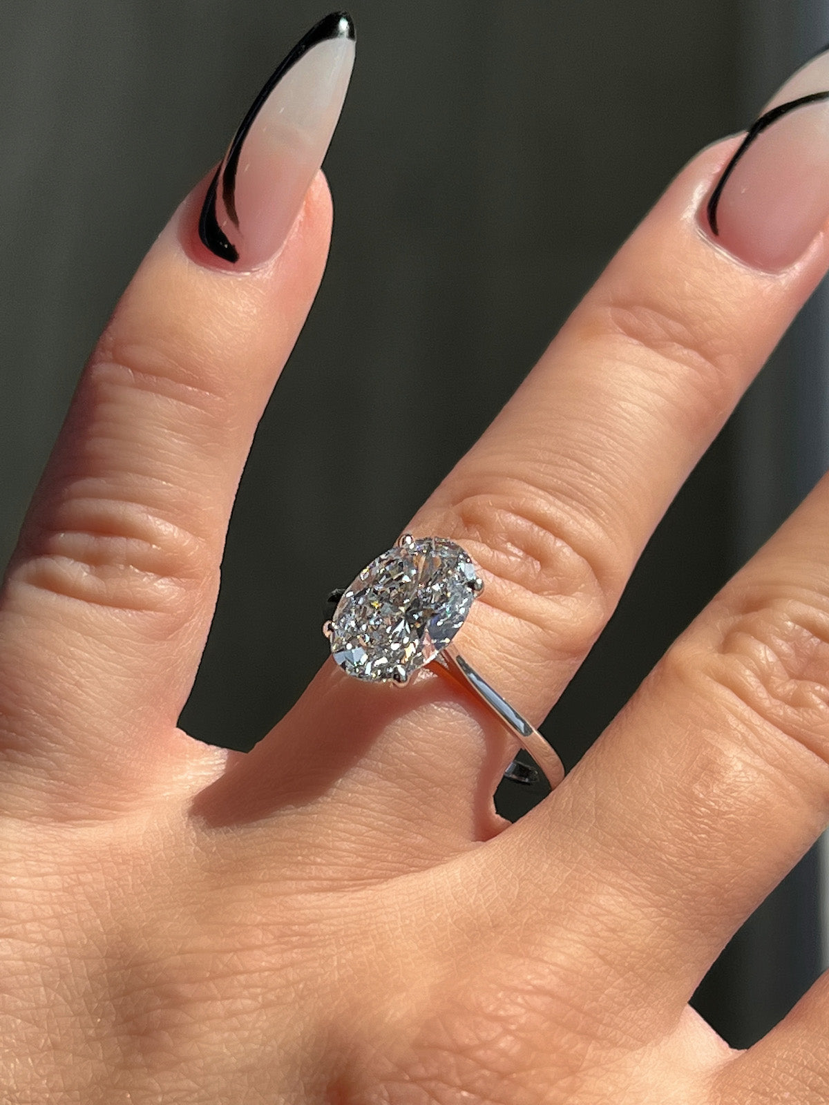 Engagement Ring Wednesday | 3.26 Oval Cut Lab Created Diamond - Happy Jewelers Fine Jewelry Lifetime Warranty