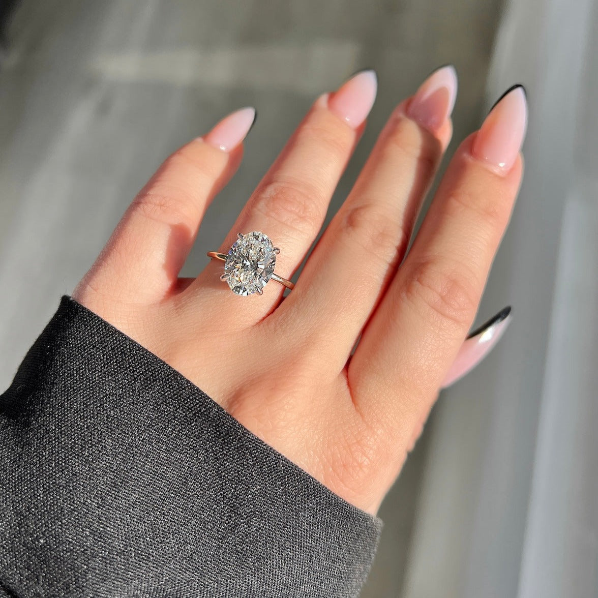 Engagement Ring Wednesday | 3.90 Oval Cut Lab Created Diamond - Happy Jewelers Fine Jewelry Lifetime Warranty