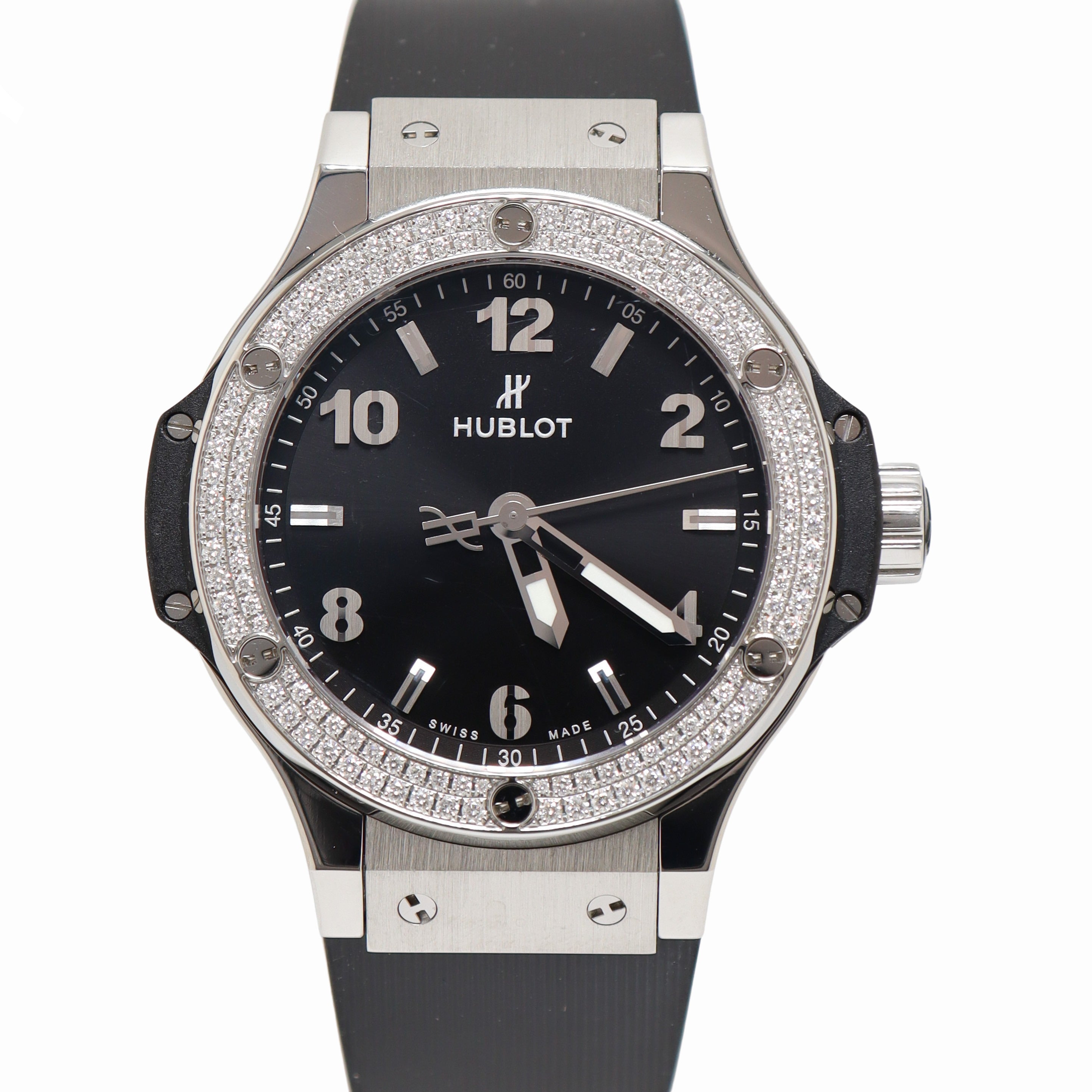 Hublot Big Bang Titanium 38mm Black Dial Watch Reference# 361.SX.1270.RX.1104 - Happy Jewelers Fine Jewelry Lifetime Warranty