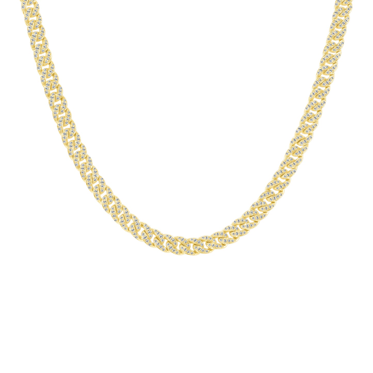 Mini Diamond Cuban Necklace - Happy Jewelers Fine Jewelry Lifetime Warranty