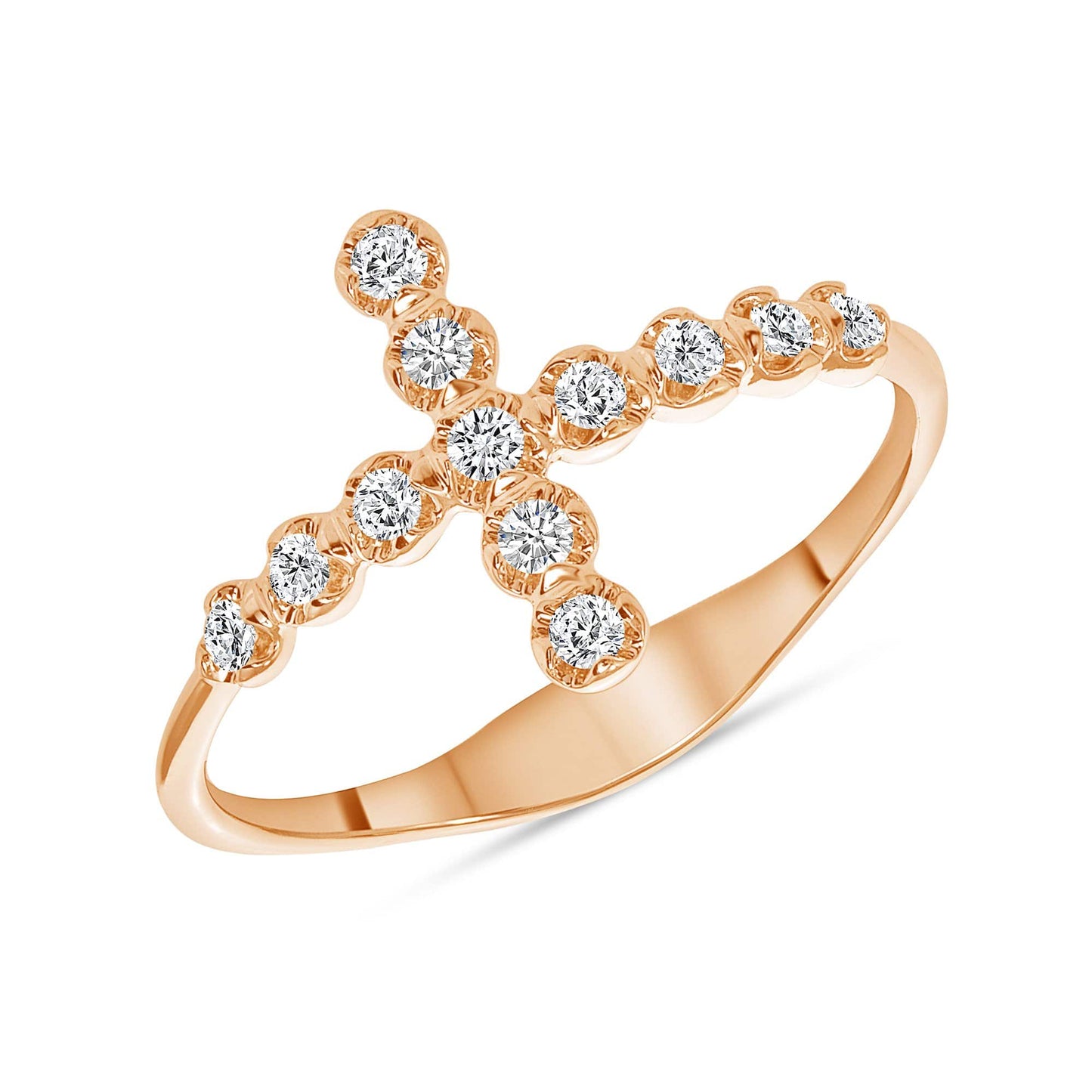 Large Bubble Cross Ring - Happy Jewelers Fine Jewelry Lifetime Warranty