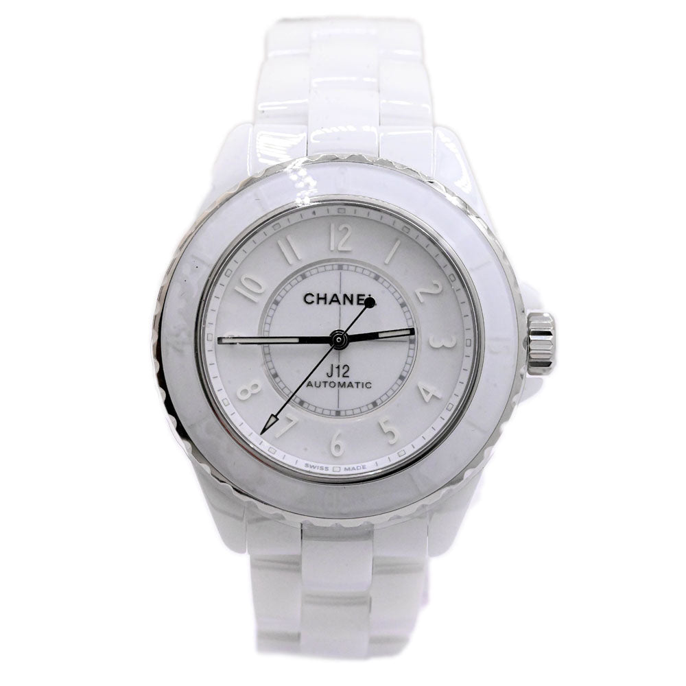 Chanel J12 White Ceramic 38mm White Dial Watch Ref# H6186  display picture 1