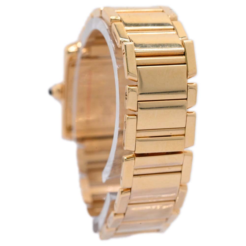 Cartier Tank Francaise Ladies 25mm x 20mm 18K Yellow Gold Case, White Roman dial Watch Reference #: Ref# W50002N2 - Happy Jewelers Fine Jewelry Lifetime Warranty
