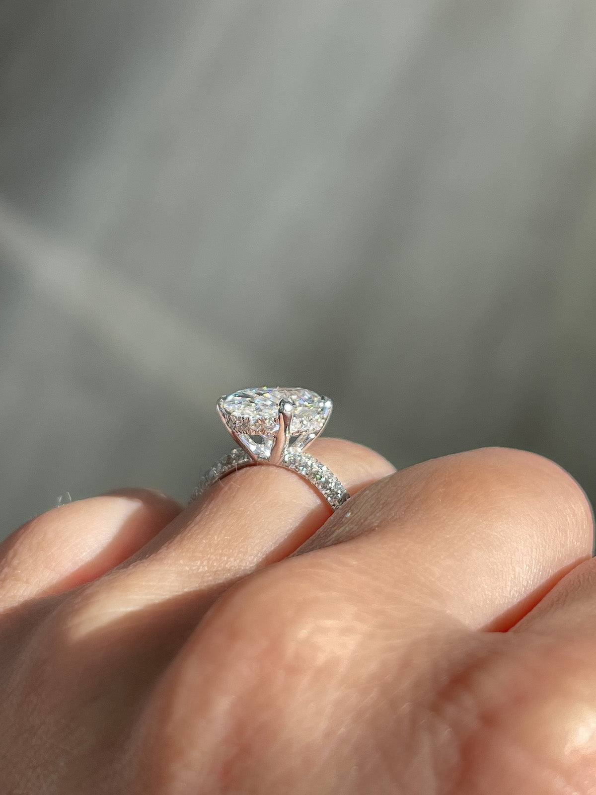 Engagement Ring Wednesday | 3.03 Oval Cut Lab Grown Diamond - Happy Jewelers Fine Jewelry Lifetime Warranty
