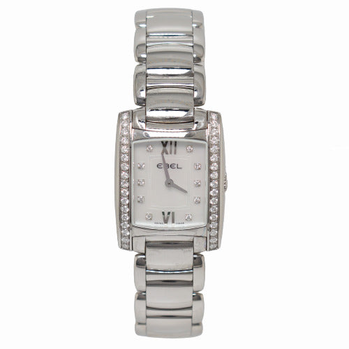 BRAND NEW! Ebel Brasilia Stainless Steel 29.65mmx23.7mm Mother of Pearl Dial Watch Reference# 1215607 - Happy Jewelers Fine Jewelry Lifetime Warranty