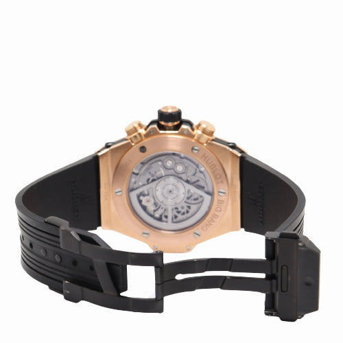 Hublot Men's King Power Rose Gold 42mm Skeleton Dial Watch Reference# 441.OX.1180.RX.1104 - Happy Jewelers Fine Jewelry Lifetime Warranty