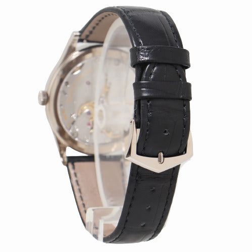 Patek Philippe Mens Calatrava White Gold 39mm Charcoal Grey Dial Watch Reference# 6119G-001 - Happy Jewelers Fine Jewelry Lifetime Warranty