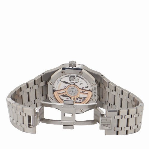 Audemars Piguet Mens Royal Oak Stainless Steel 41mm Slate Grey "Grande Tapisserie" Dial Watch Reference# 15500ST.OO.1220ST.02 - Happy Jewelers Fine Jewelry Lifetime Warranty