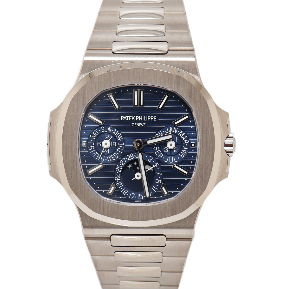 Patek Philippe Nautilus 40mmBlue Dial White Gold Watch Men's Watch  5740/1G-001