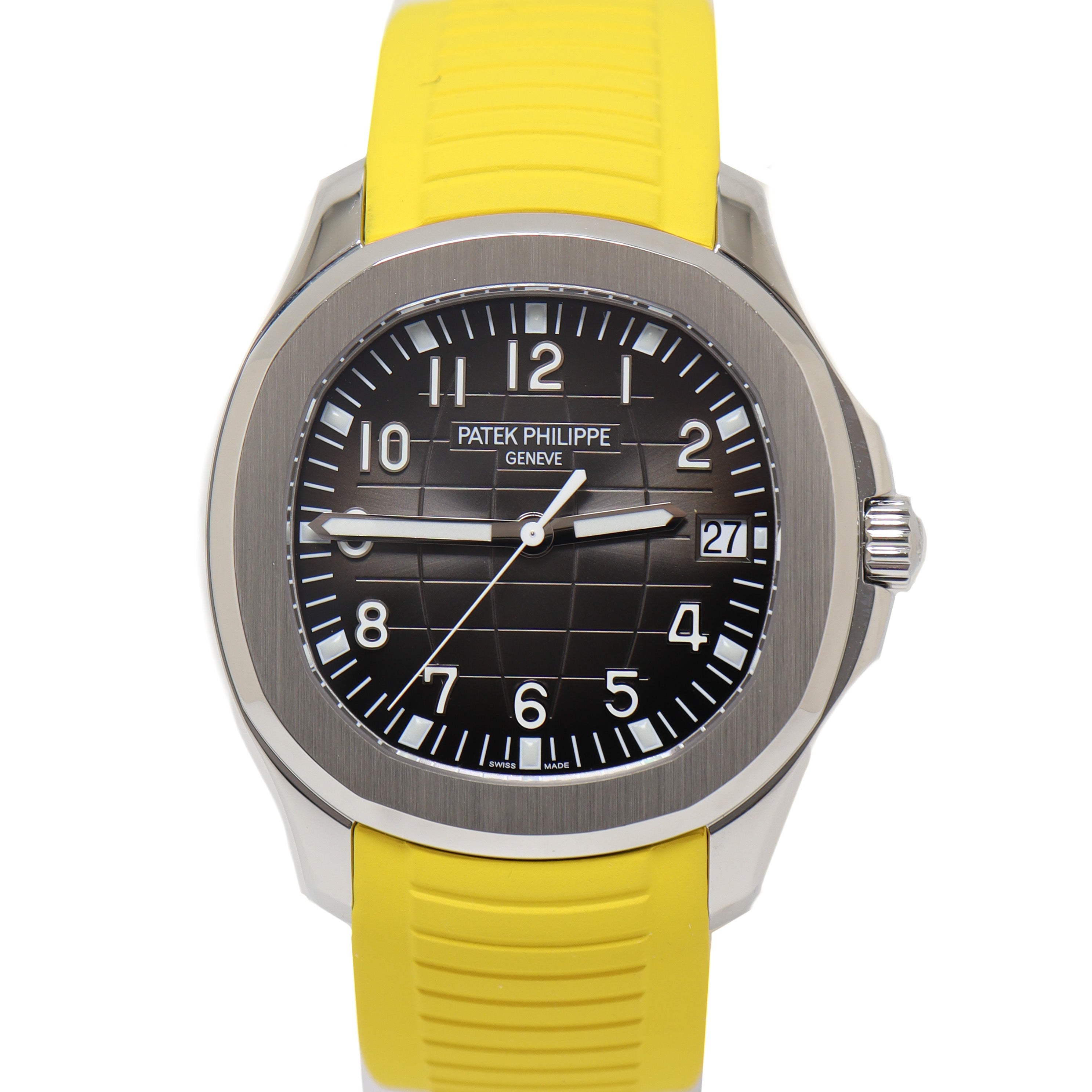 Patek Philippe Mens Aquanaut 41mm Stainless Steel Case Black Dial Watch Reference# 5167/1A-001 - Happy Jewelers Fine Jewelry Lifetime Warranty