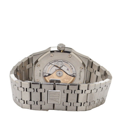 Audemars Piguet Royal Oak Stainless Steel 41mm White Grande Tapisserie Dial Watch Reference# 15400ST.00.1220ST.02 - Happy Jewelers Fine Jewelry Lifetime Warranty