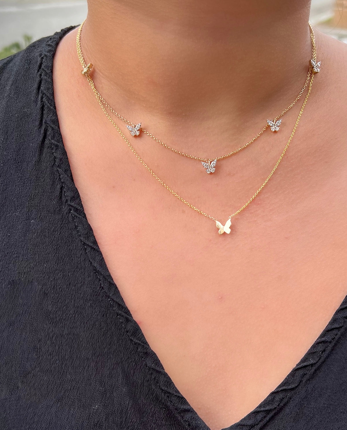 Simple Butterfly Necklace - Happy Jewelers Fine Jewelry Lifetime Warranty
