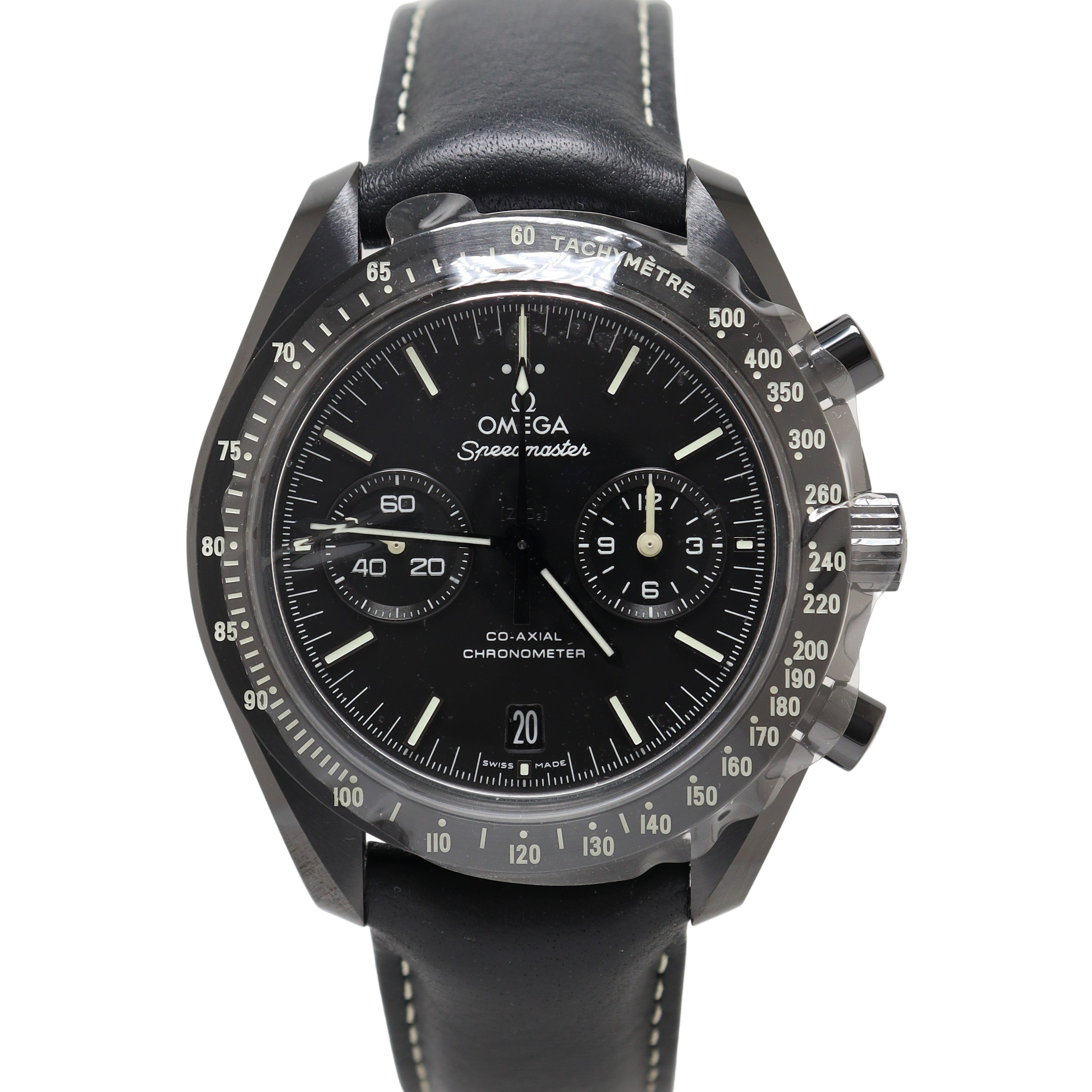 Omega Speedmaster Dark Side of the Moon "Pitch Black" Black Ceramic 44.25mm Black Chronograph Dial Watch Reference# 311.92.44.51.01.004 - Happy Jewelers Fine Jewelry Lifetime Warranty
