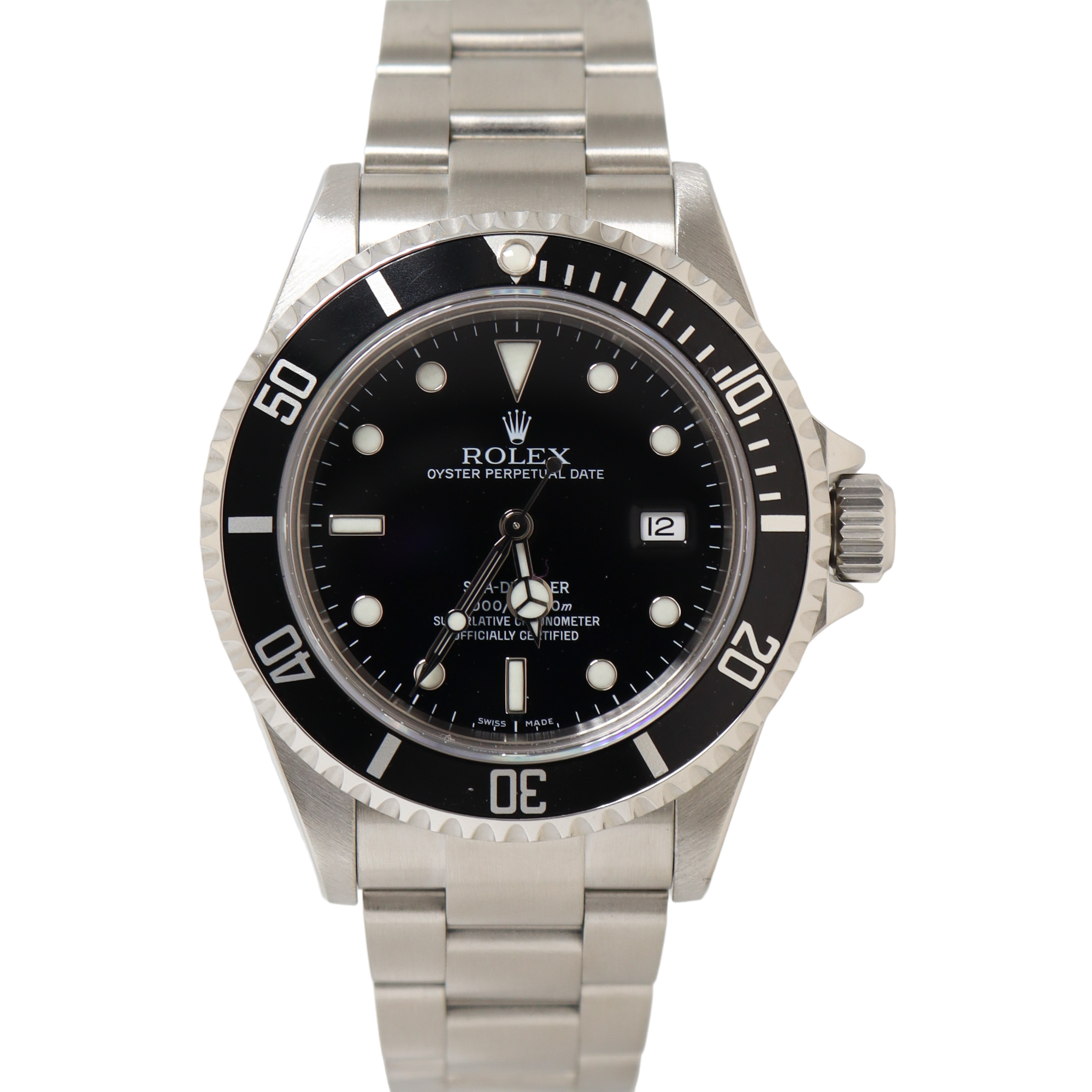 Rolex Sea Dweller Stainless Steel 40mm Black Dot Dial Watch Reference#: 16600 - Happy Jewelers Fine Jewelry Lifetime Warranty