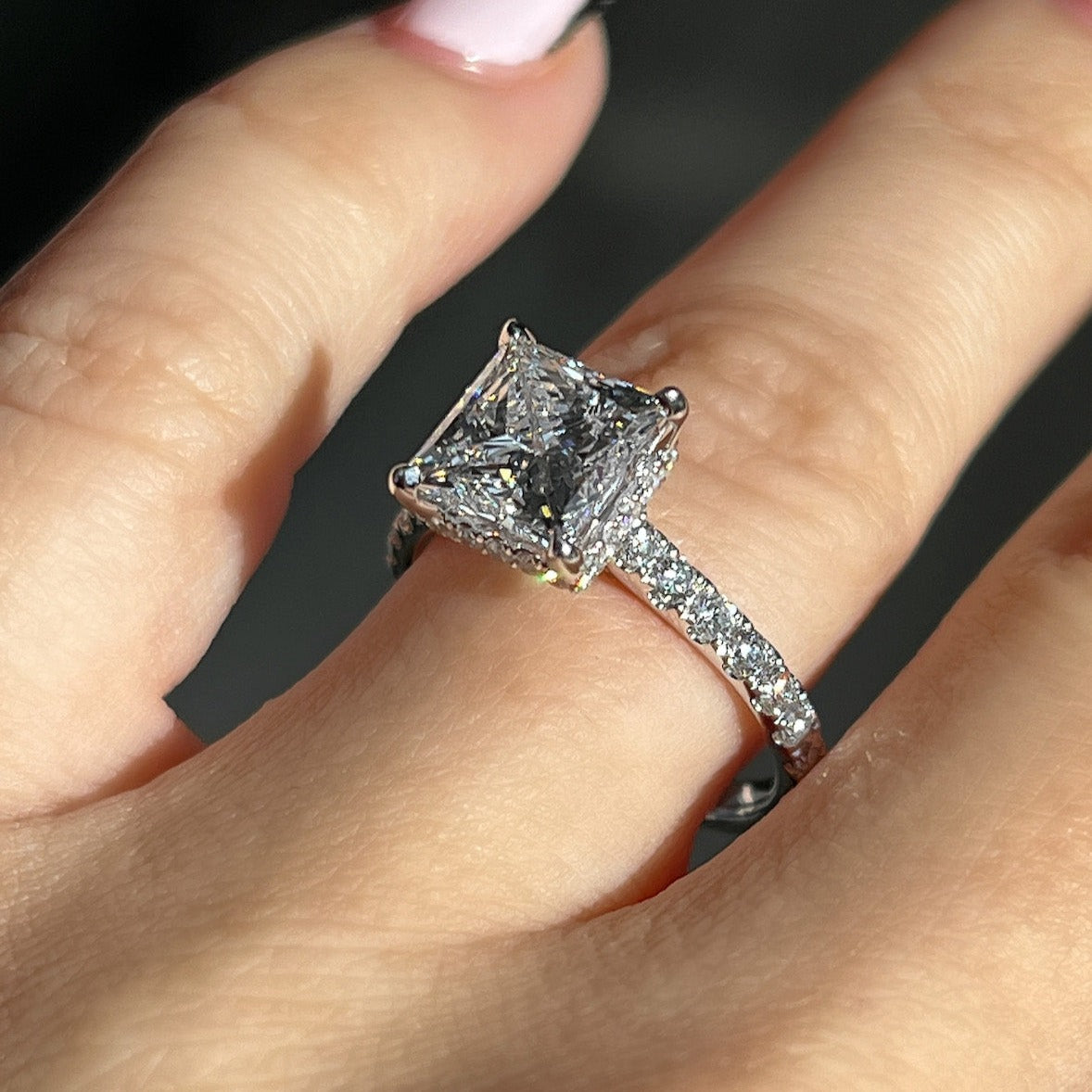 Engagement Ring Wednesday | 2.50 Princess Cut Lab Created Diamond - Happy Jewelers Fine Jewelry Lifetime Warranty