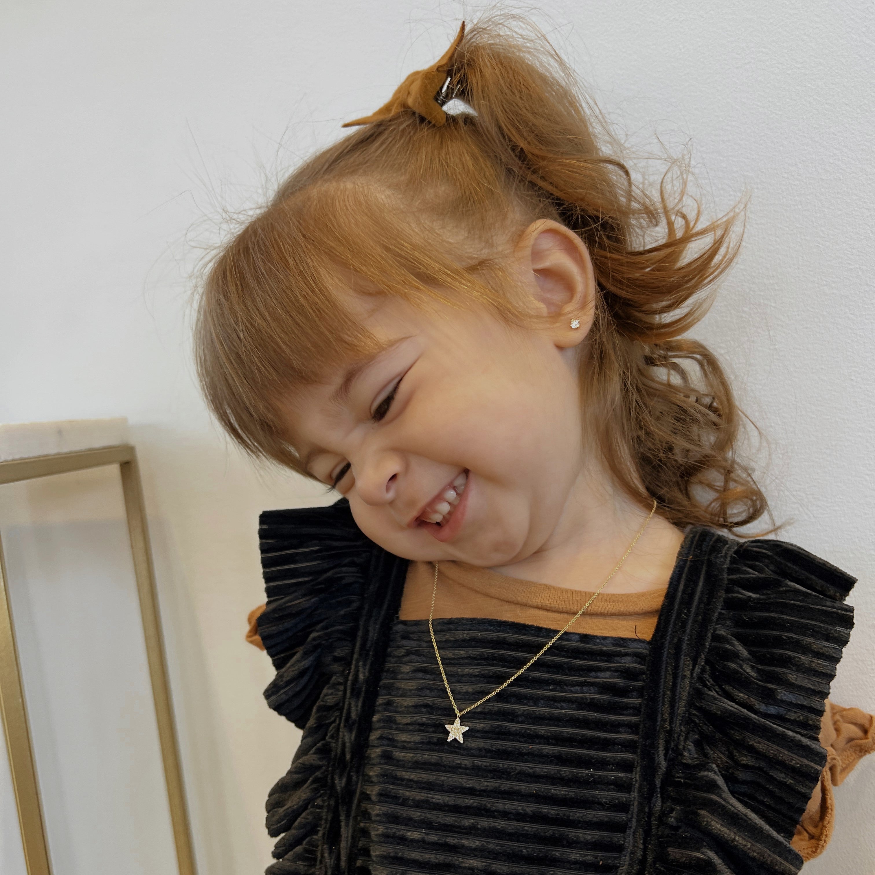 Mini Pave Diamond Star Necklace - Happy Jewelers Fine Jewelry Lifetime Warranty