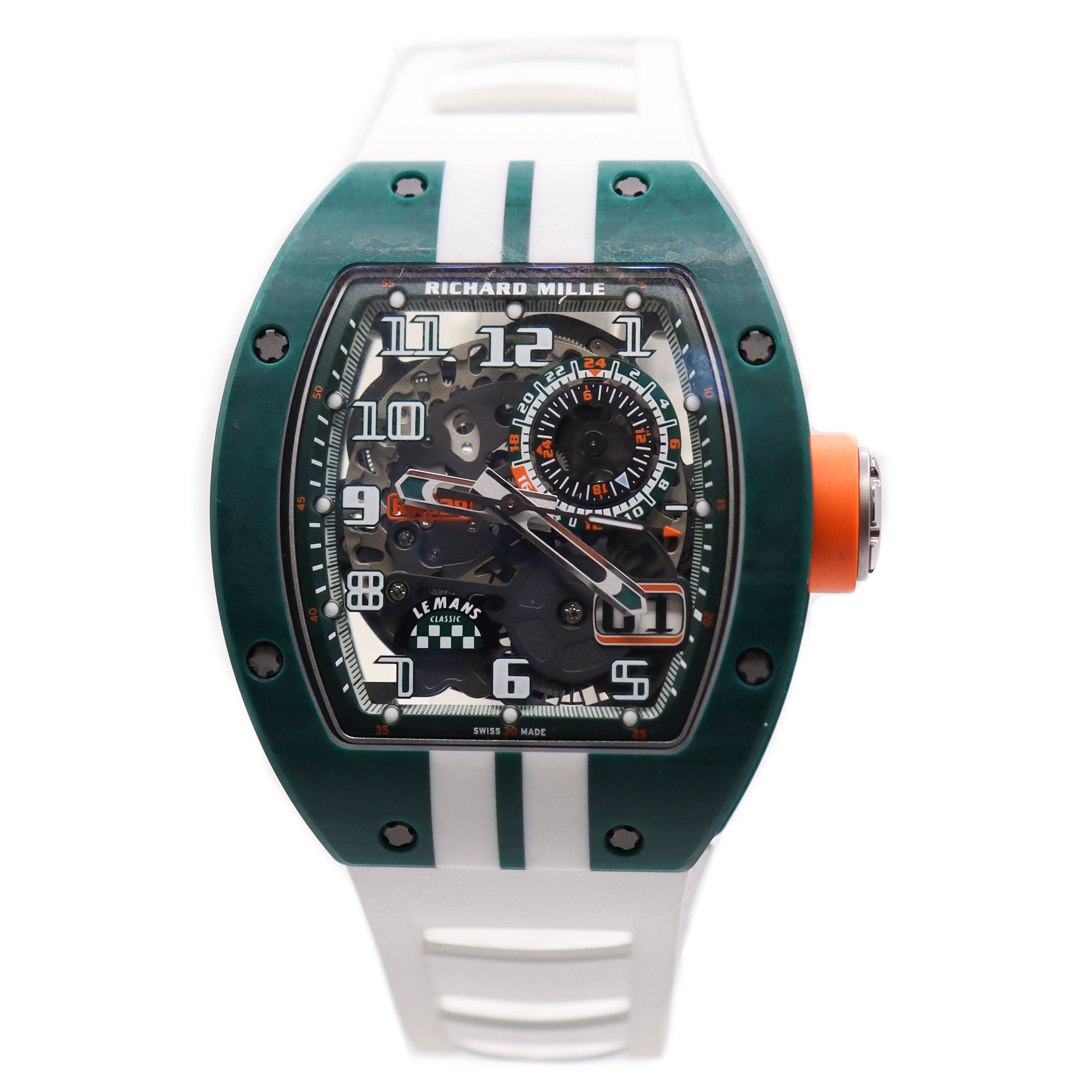 Richard Mille Men's Le Mans Classic Carbon 40mm x 48mm Skeleton Dial Watch Reference #: RM029 - Happy Jewelers Fine Jewelry Lifetime Warranty