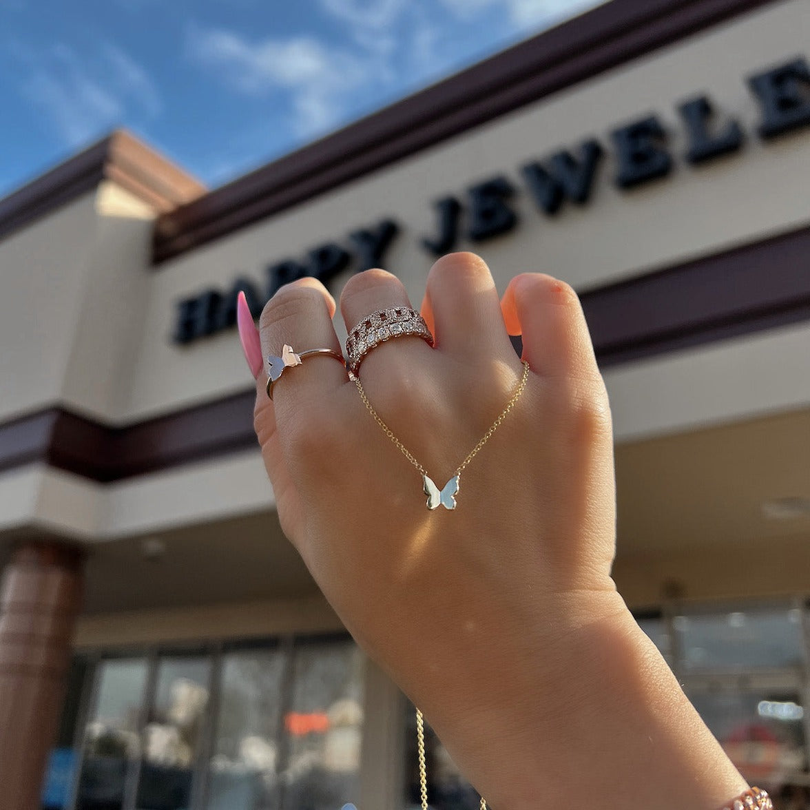 Simple Butterfly Necklace - Happy Jewelers Fine Jewelry Lifetime Warranty