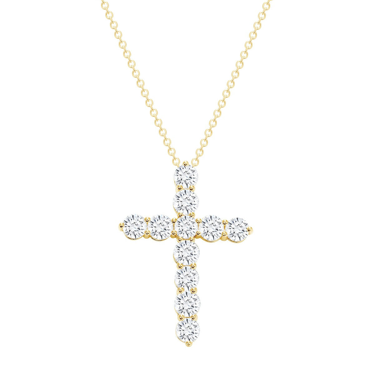 Classic Diamond Cross Necklace - Happy Jewelers Fine Jewelry Lifetime Warranty
