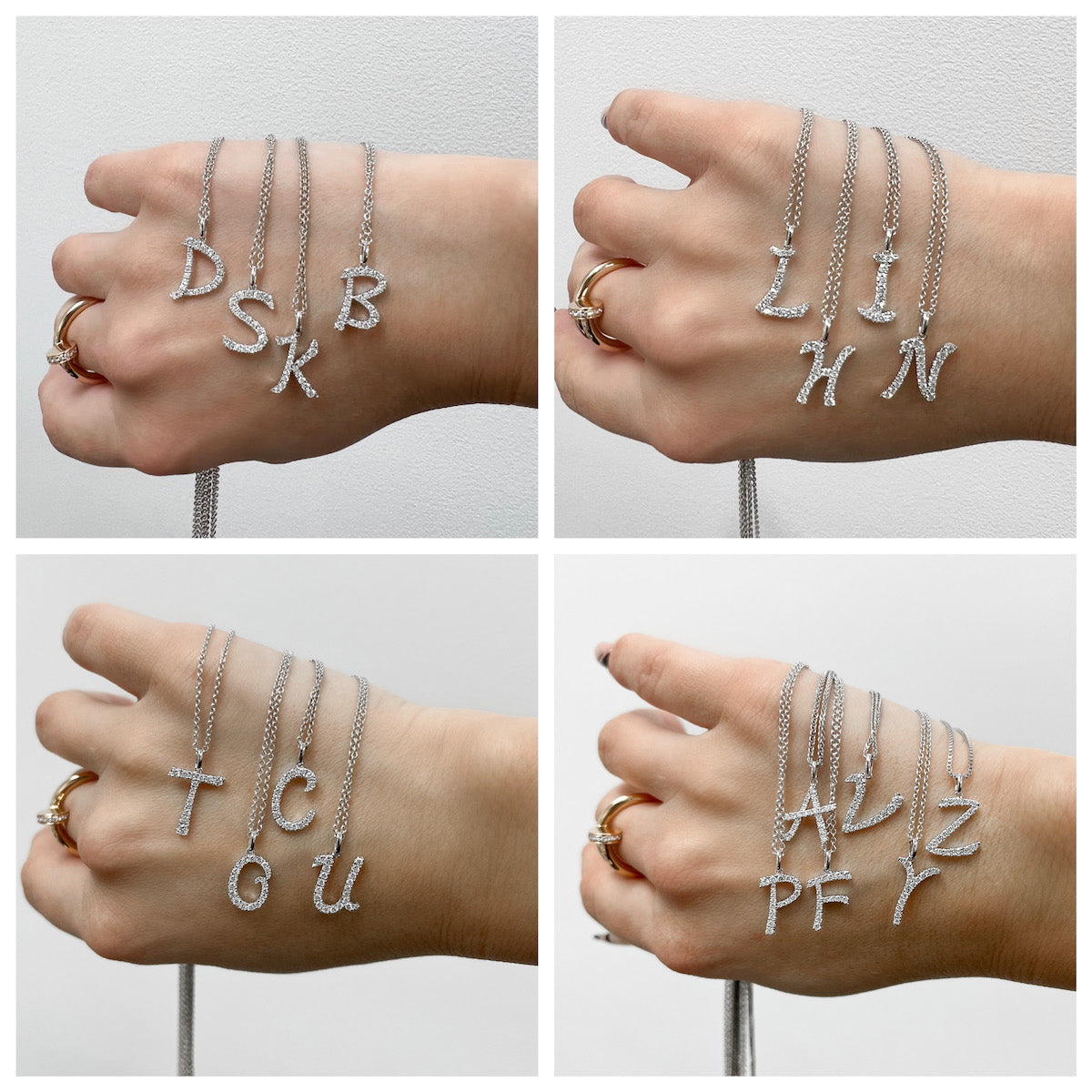 Darling Diamond Initial Necklace - Happy Jewelers Fine Jewelry Lifetime Warranty