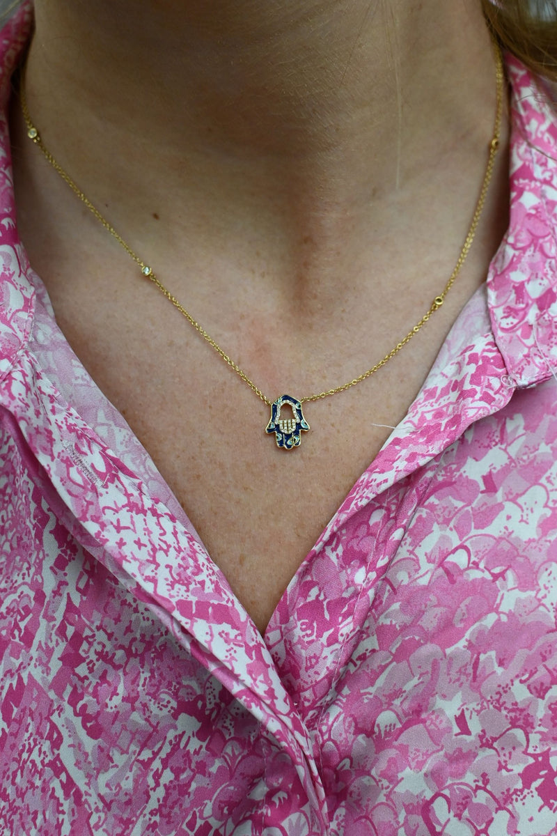 Hamsa Necklace Happy Jewelers