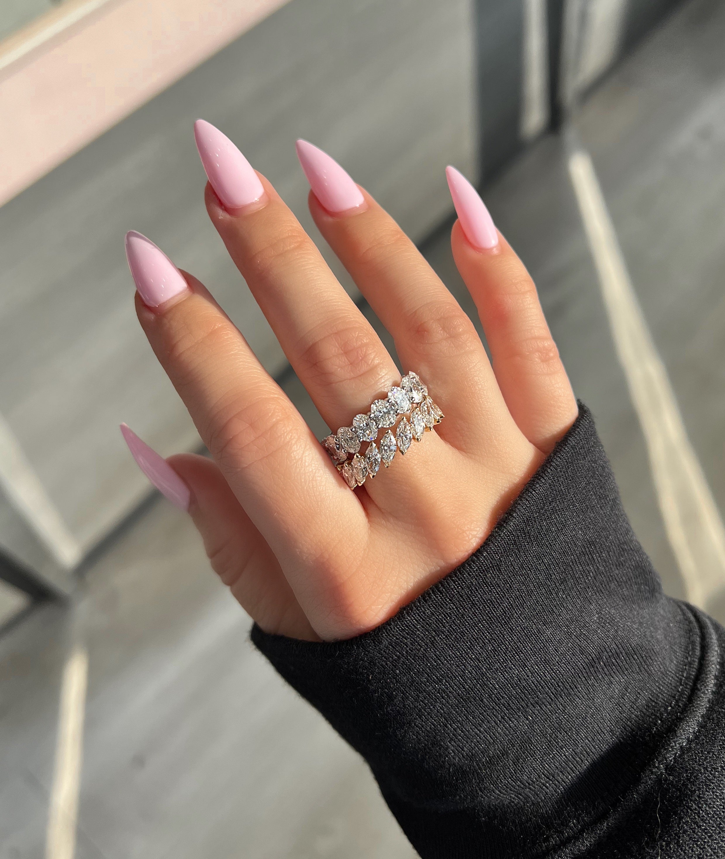 Diagonal Marquise Band - Happy Jewelers Fine Jewelry Lifetime Warranty