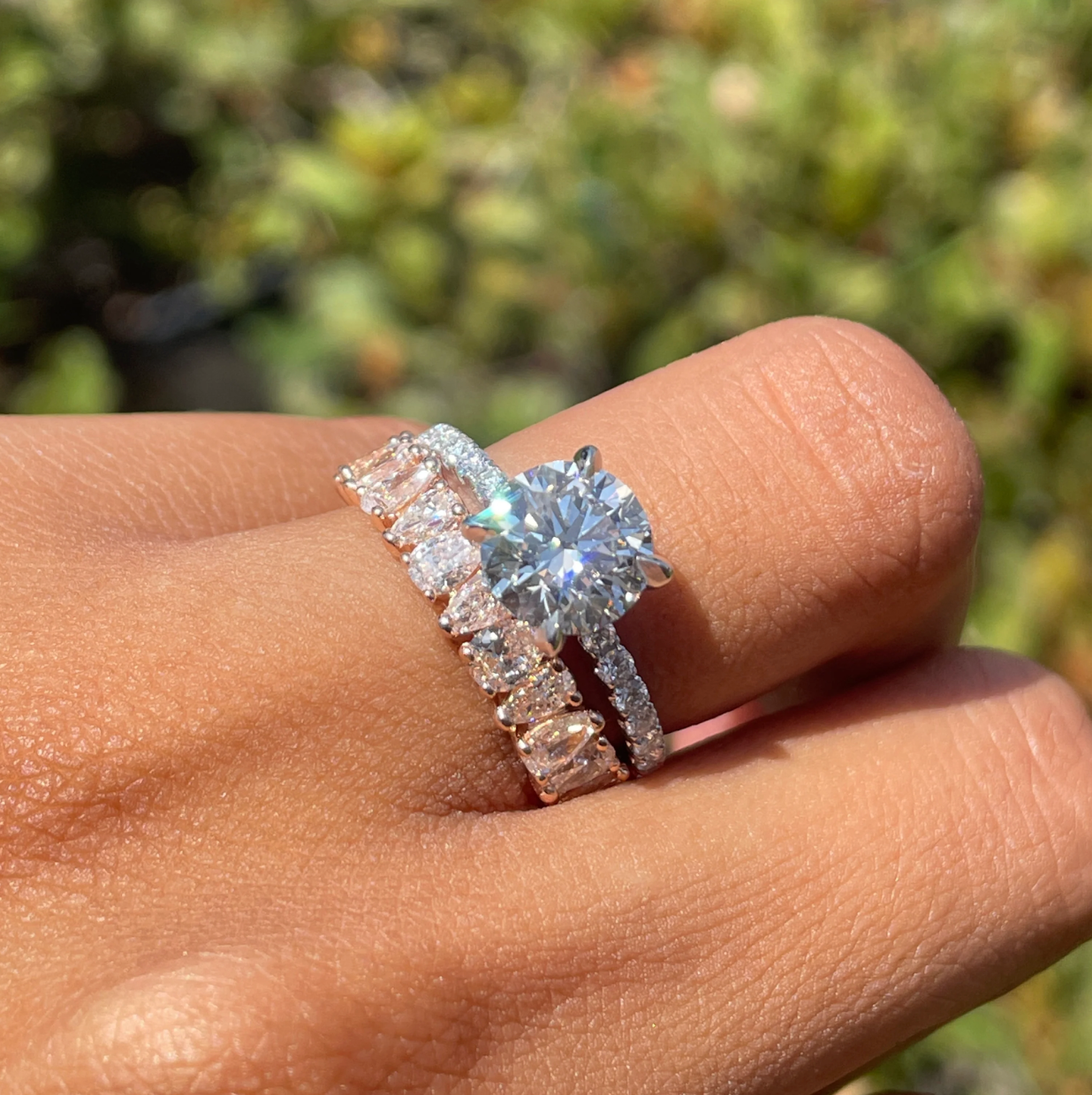 How to Wear a Wedding Ring Set